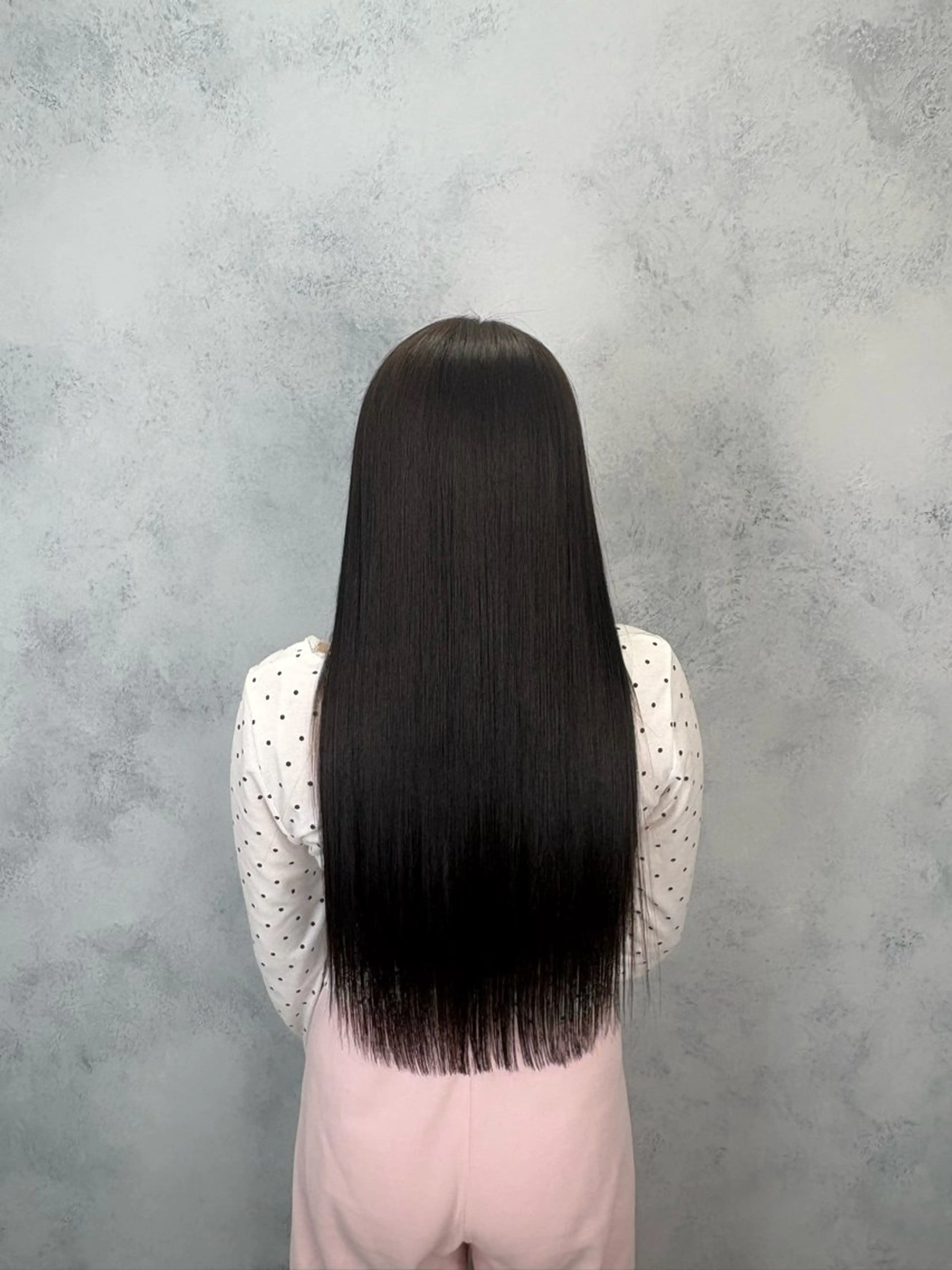 ロング カット 縮毛矯正 𝜗𝜚cocoro 韓国𝜗𝜚のヘアスタイル
