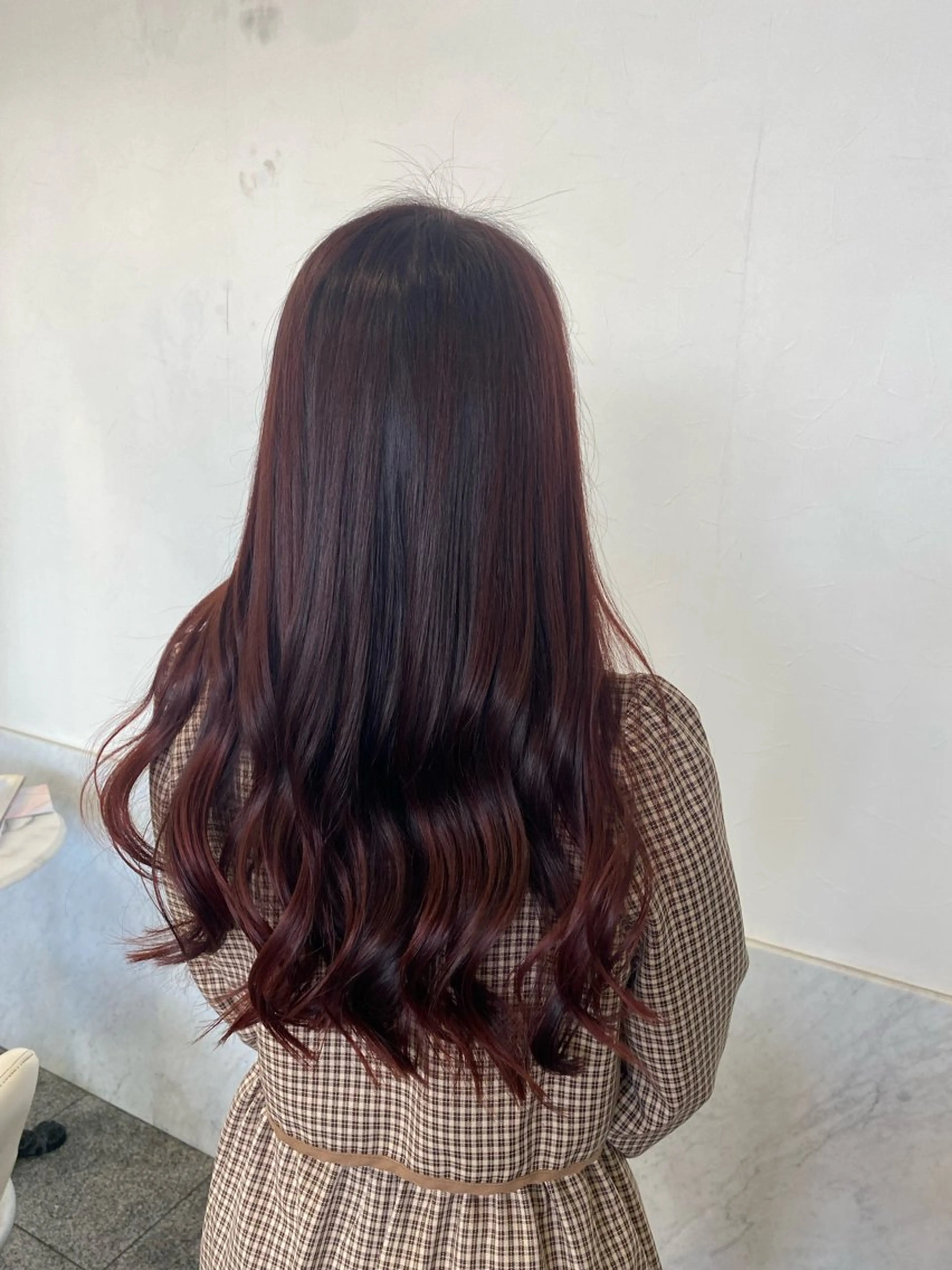 ロング 大森 有紗のヘアスタイル