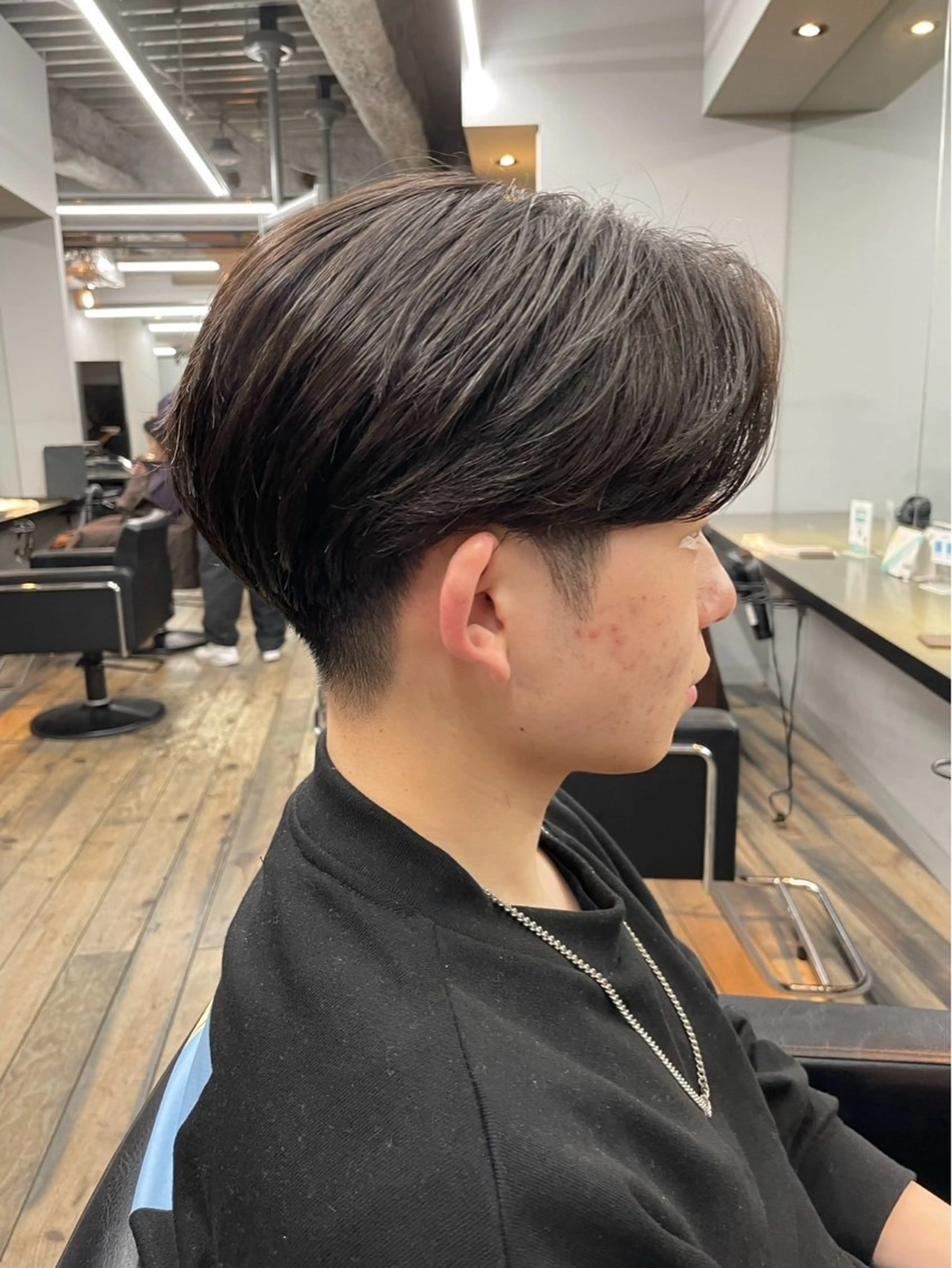 ショート パーマ メンズ カット 🩵つなぎショート✨ パーマスタイル みくのヘアスタイル