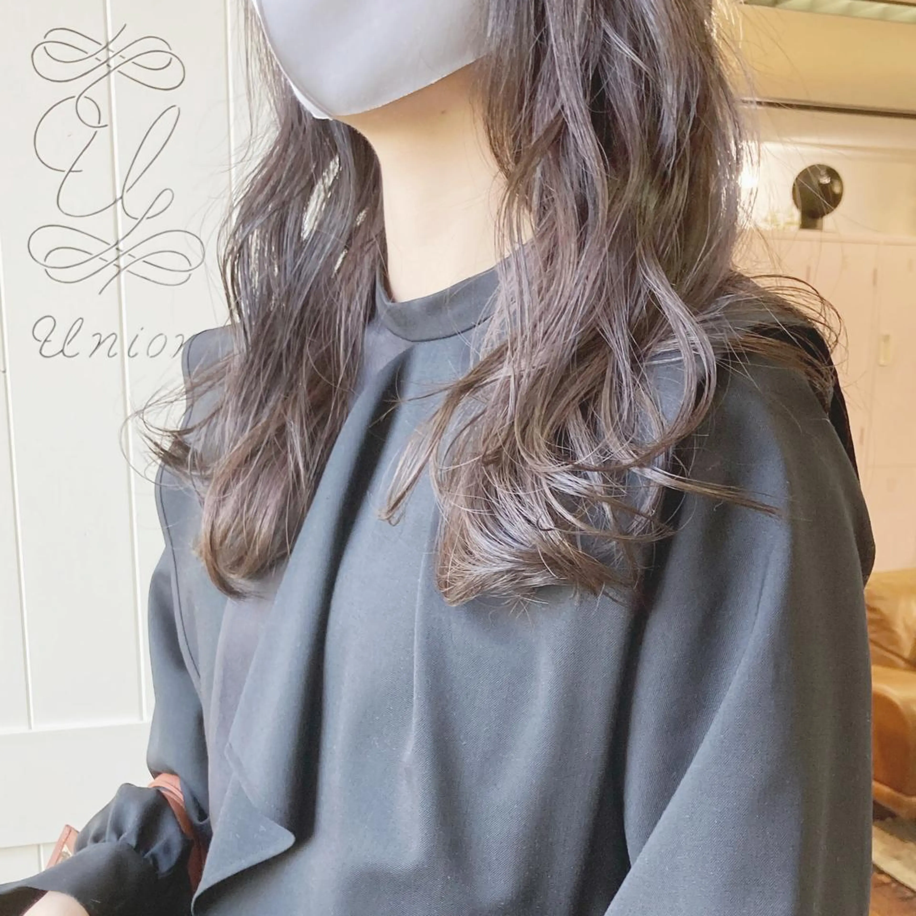 ロング カラー ブリーチ 透明感カラー グレージュ ラベンダーカラー ラベンダーグレージュ 小木曽智美 /ボブ/ショートのヘアスタイル