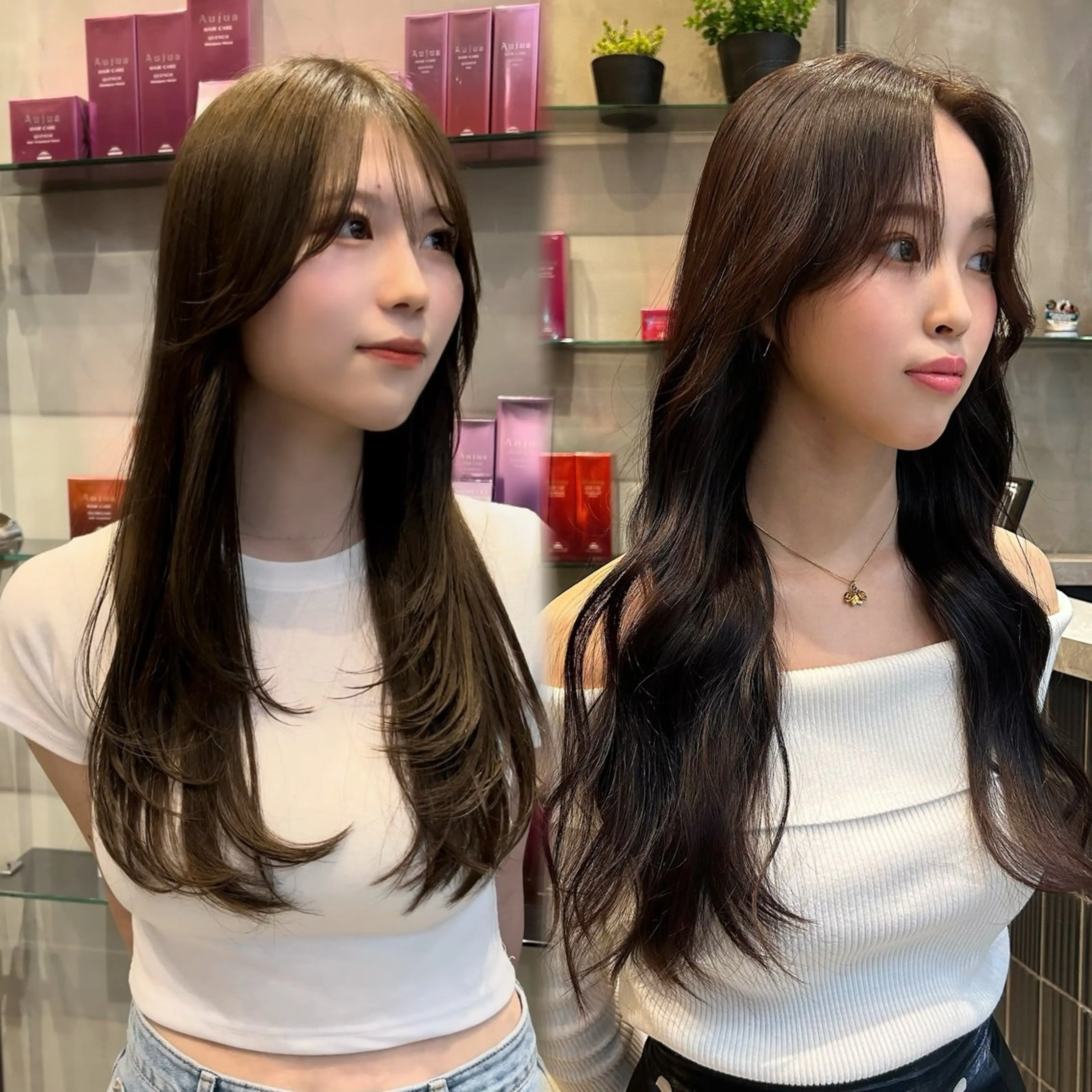 ロング カラー 似合わせレイヤー・ボ ブ タナカ レイヤのヘアスタイル