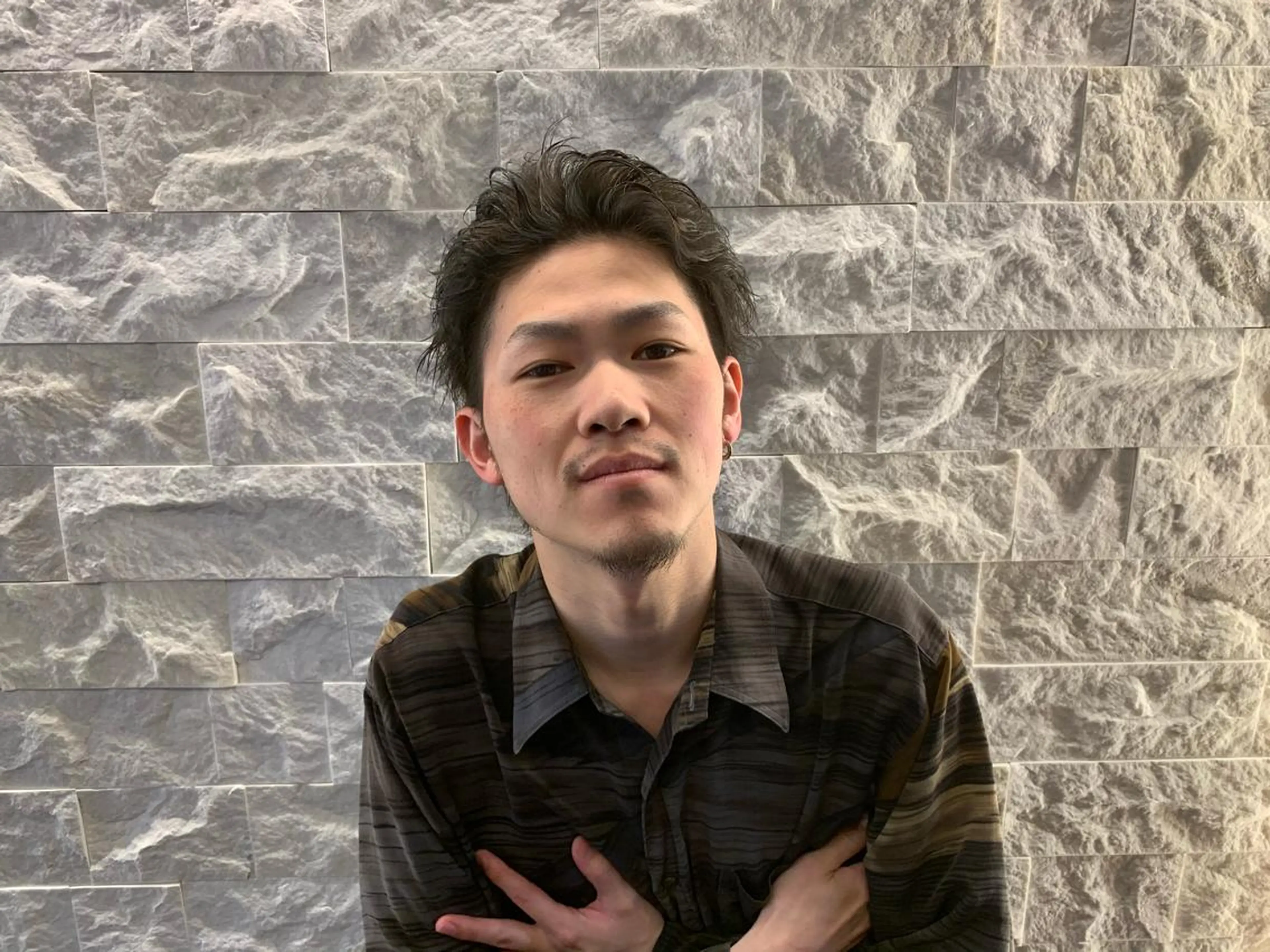 ショート カラー パーマ メンズ 福留 叶太のヘアスタイル