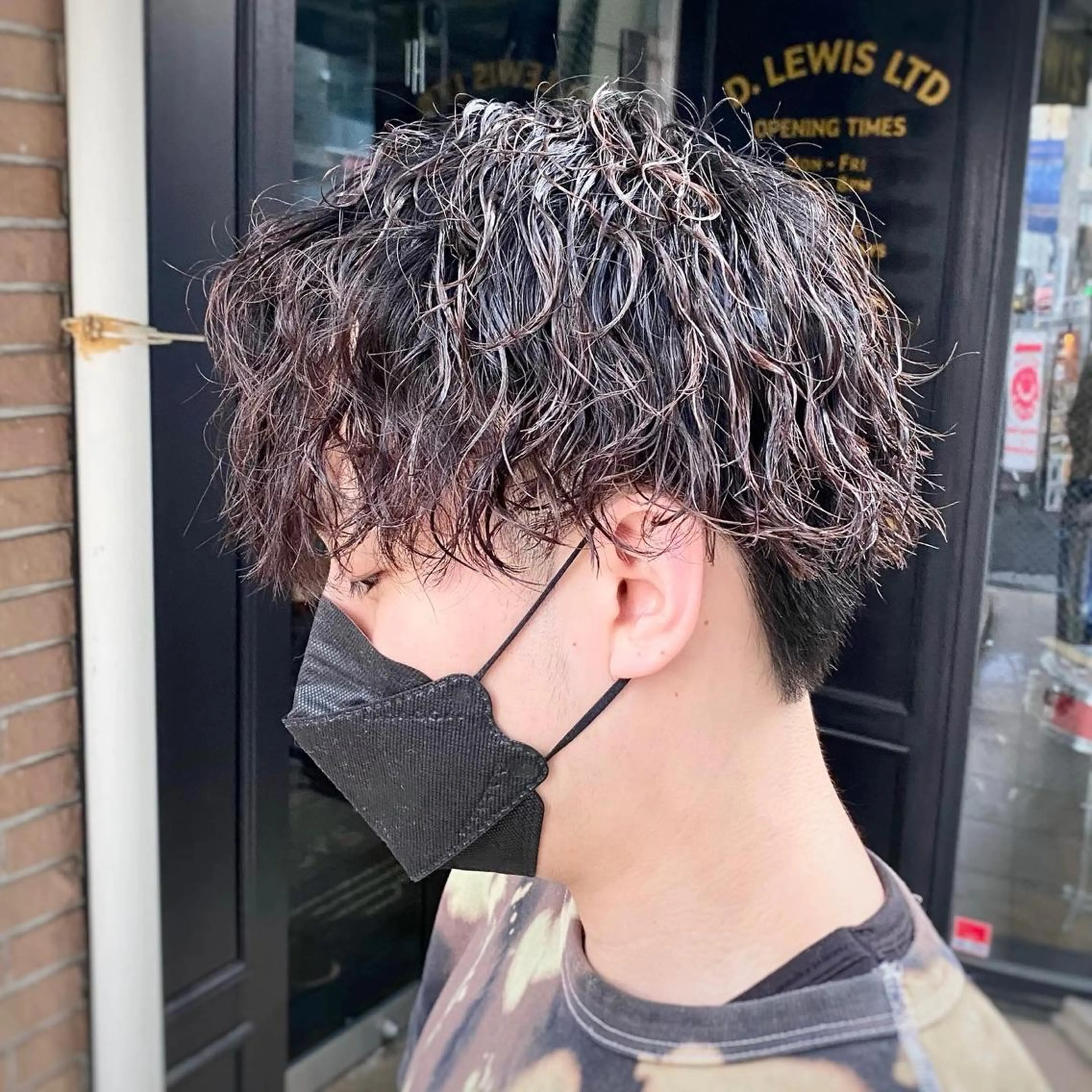 パーマ メンズ カット パーマ ヘアセット メンズブリーチカラー /パーマ ごーた立川のヘアスタイル