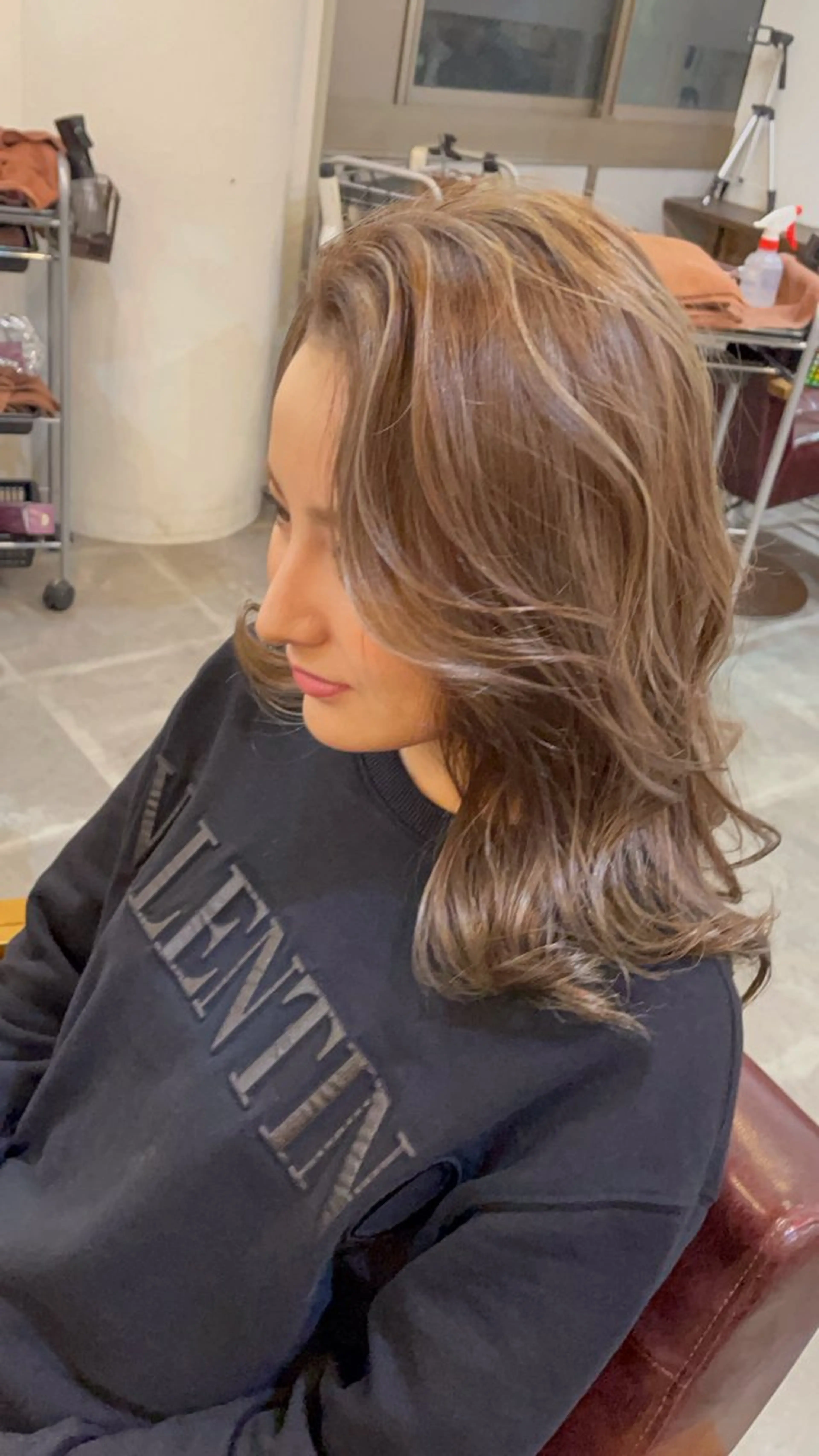 ミディアム カラー ヘアカラー トリートメント Cecil hair なんば店のヘアスタイル