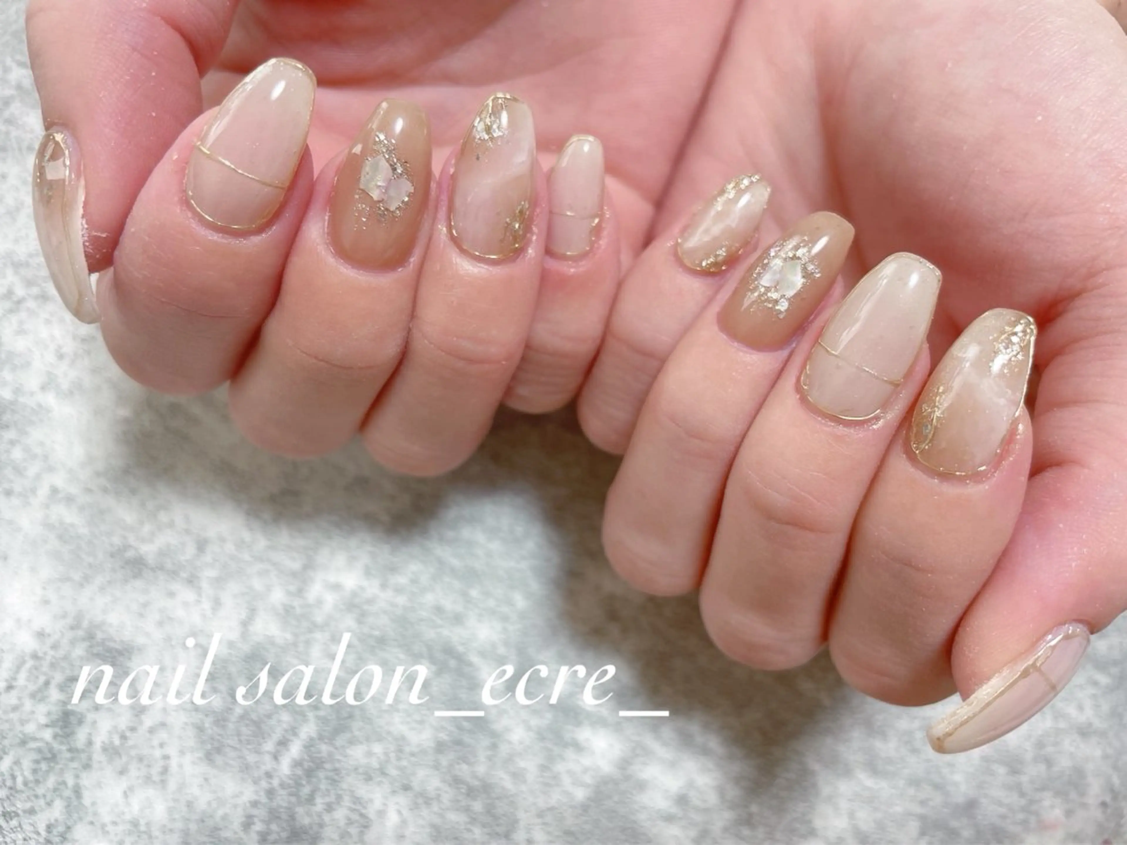 ネイル ニュアンスネイル nail salon _ecre_のネイルデザイン