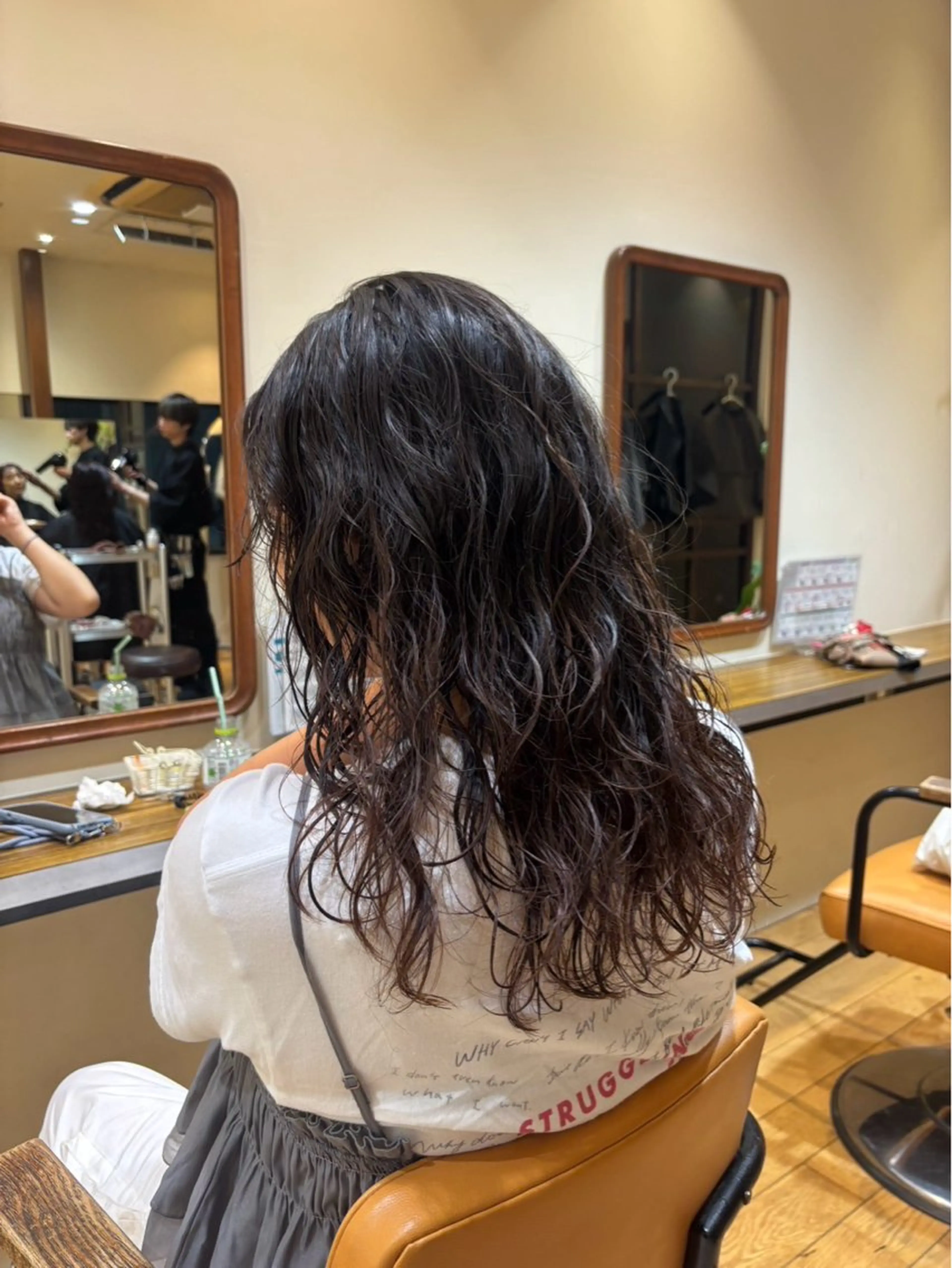 【レディース限定】カット+ミディアム・ロングパーマモデル様👩🏻‍🦱注意事項、ご予約リクエストのみ🚨の写真