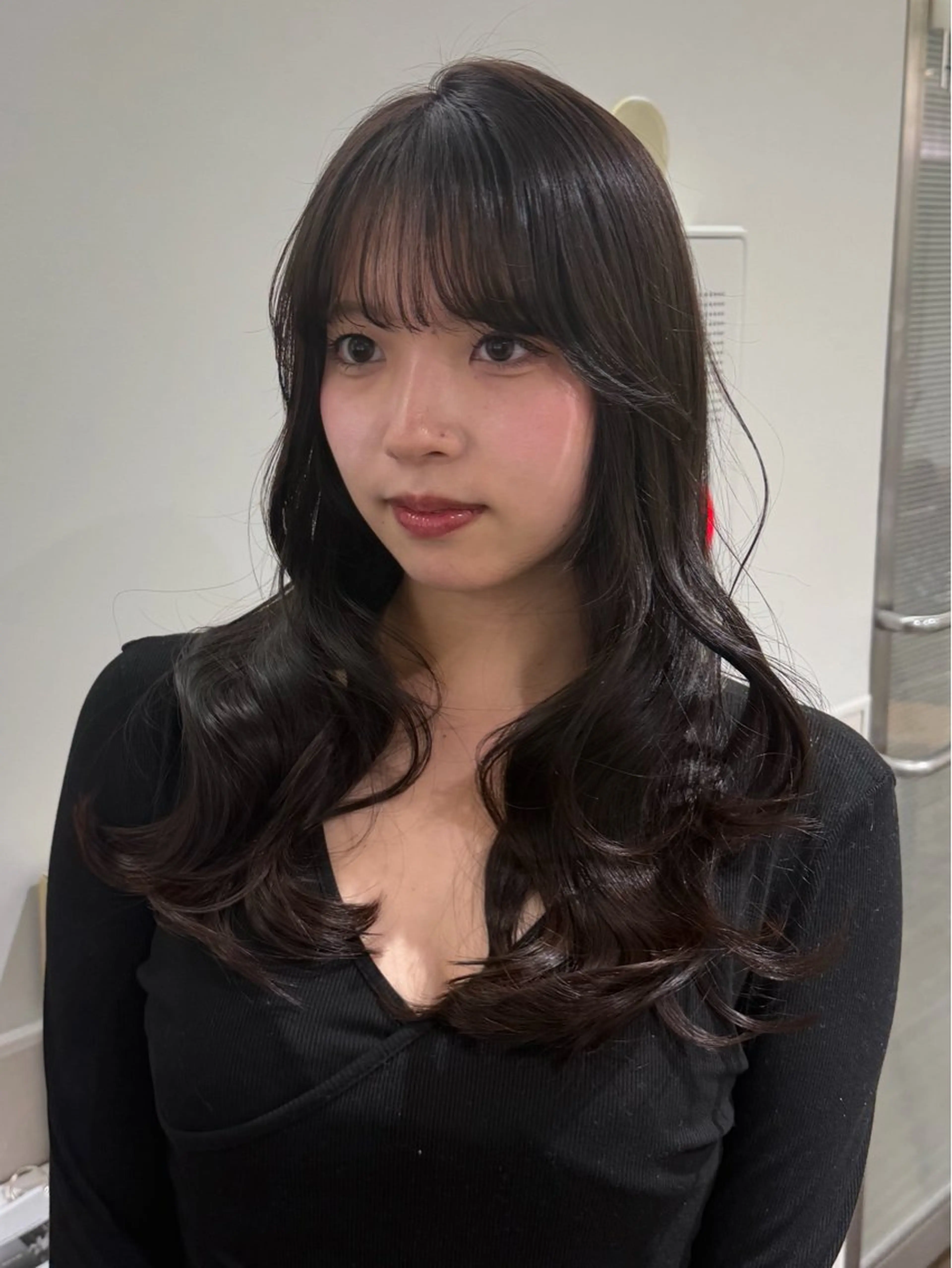 ロング カット ヘアカラー 顔周り/透明感/銀座 🩵rinoのヘアスタイル