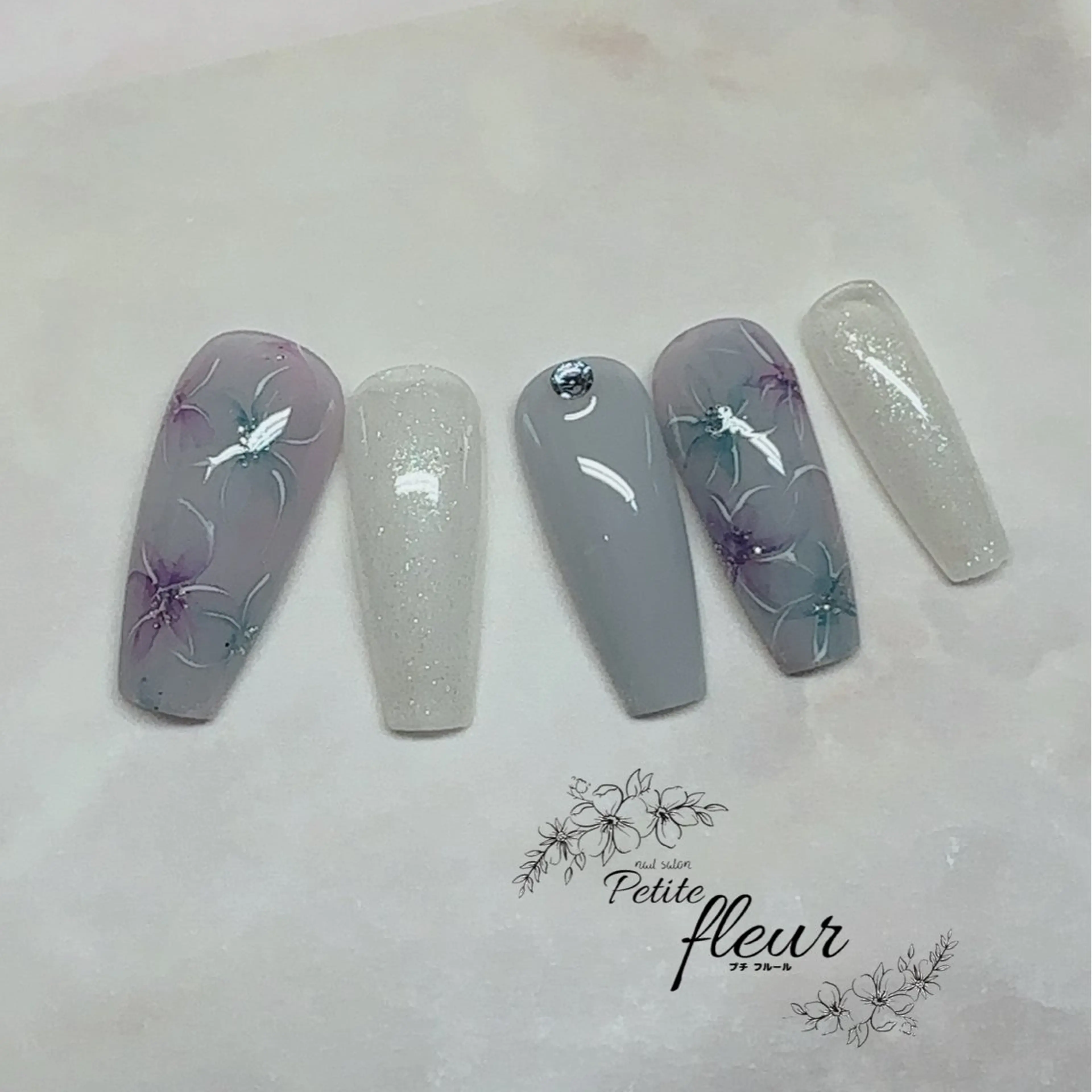 ネイル ❁⃘*。Petite fleur❁⃘*りさのネイルデザイン