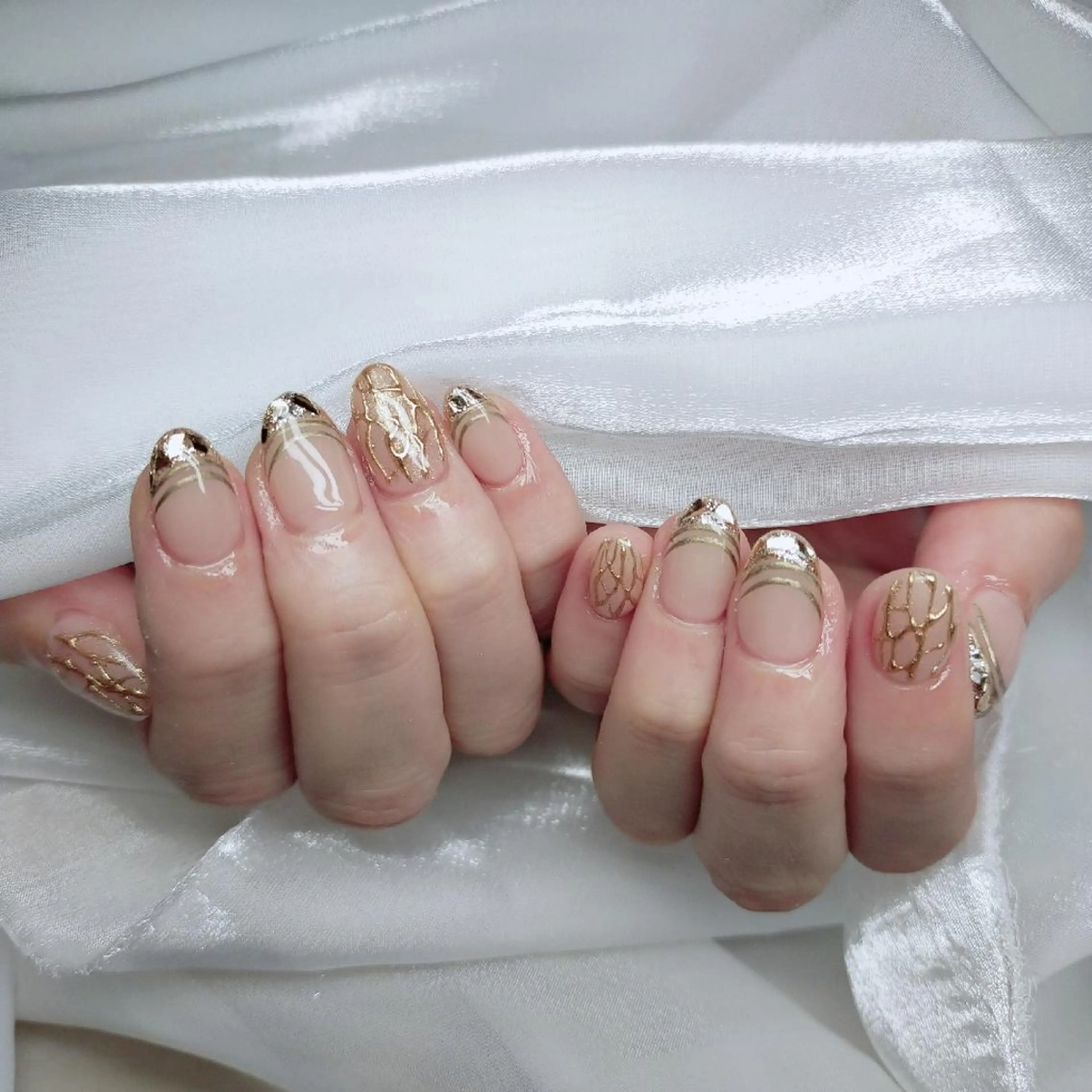 ネイル ハンドネイル 森 ネイルサロンのネイルデザイン