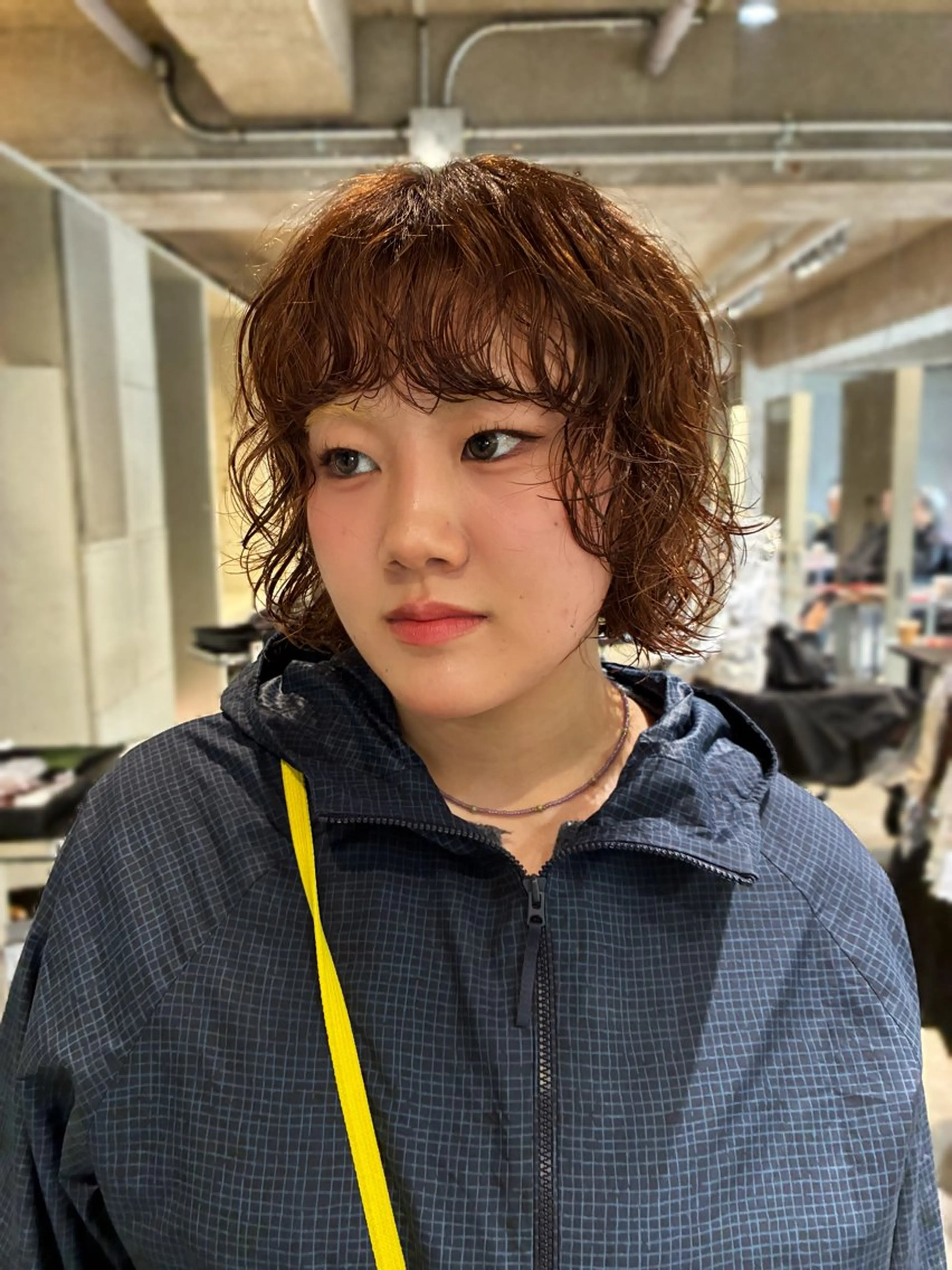 ミディアム パーマ カット パーマ トリートメント レイヤーパーマ 竹之内竜矢のヘアスタイル