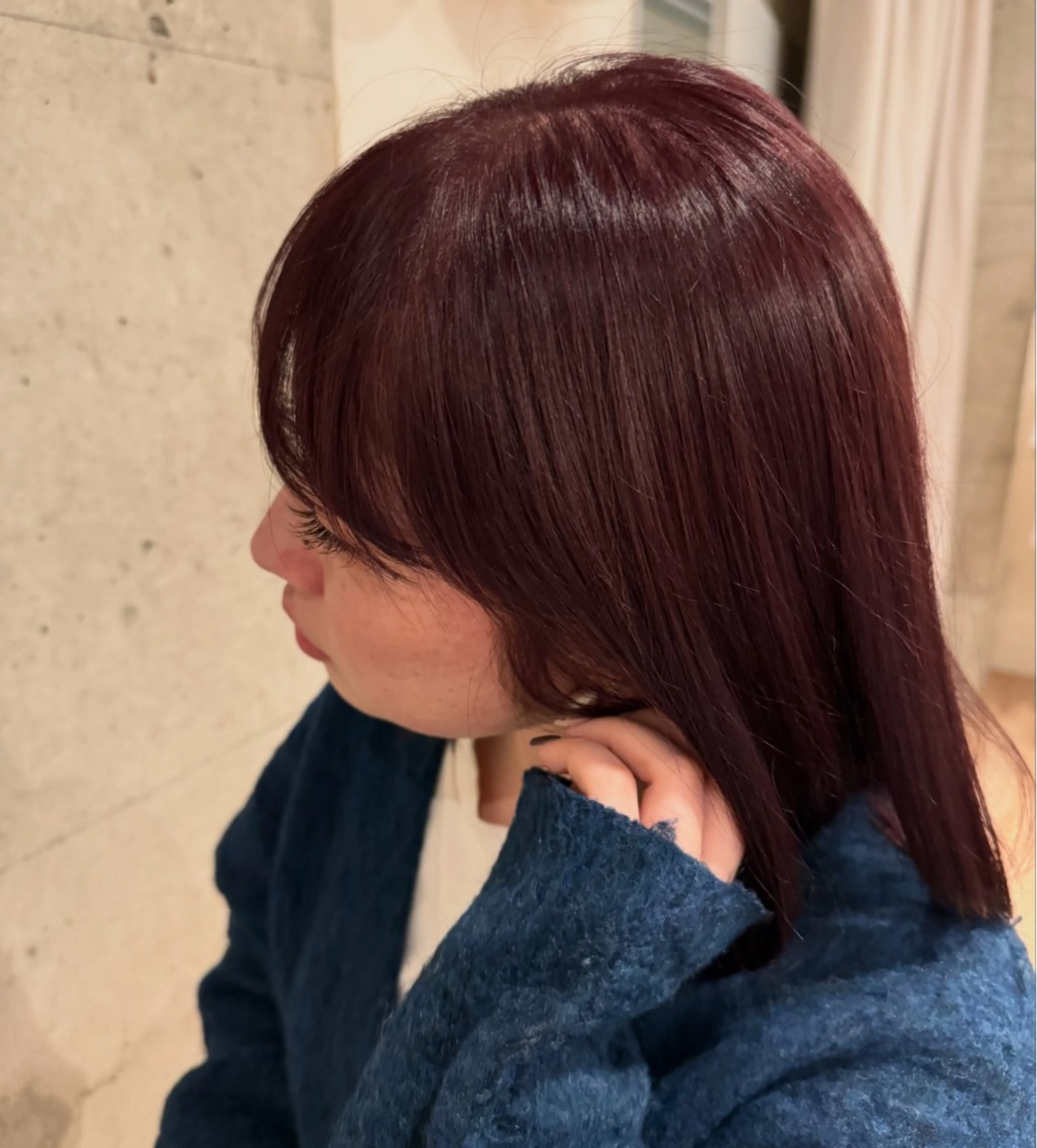 ミディアム カラー カット ヘアカラー トリートメント 🎀暖色カラー/艶 ヘア/Anzu🎀のヘアスタイル