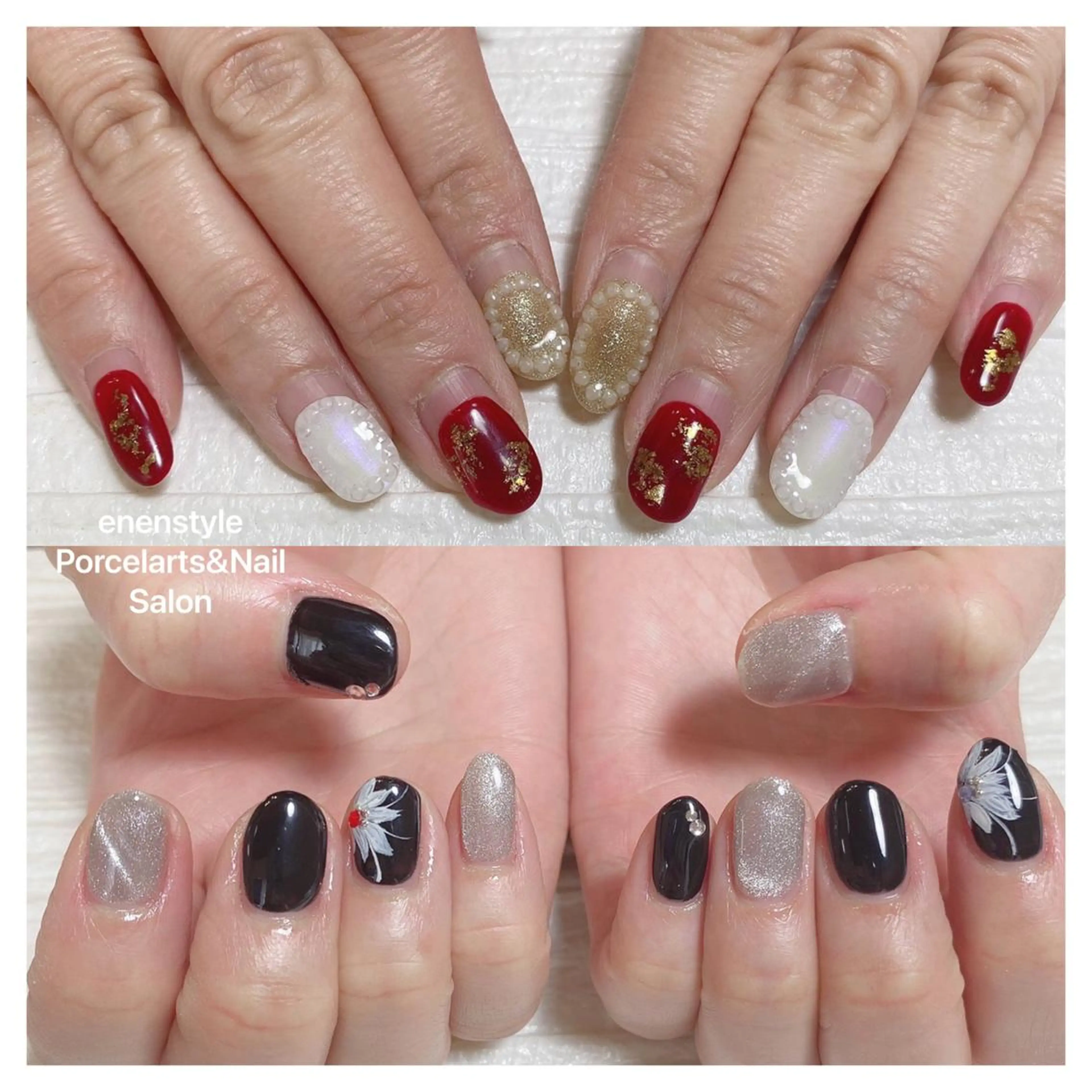 ショート ネイル ハンドネイル 👑enen style👑のネイルデザイン