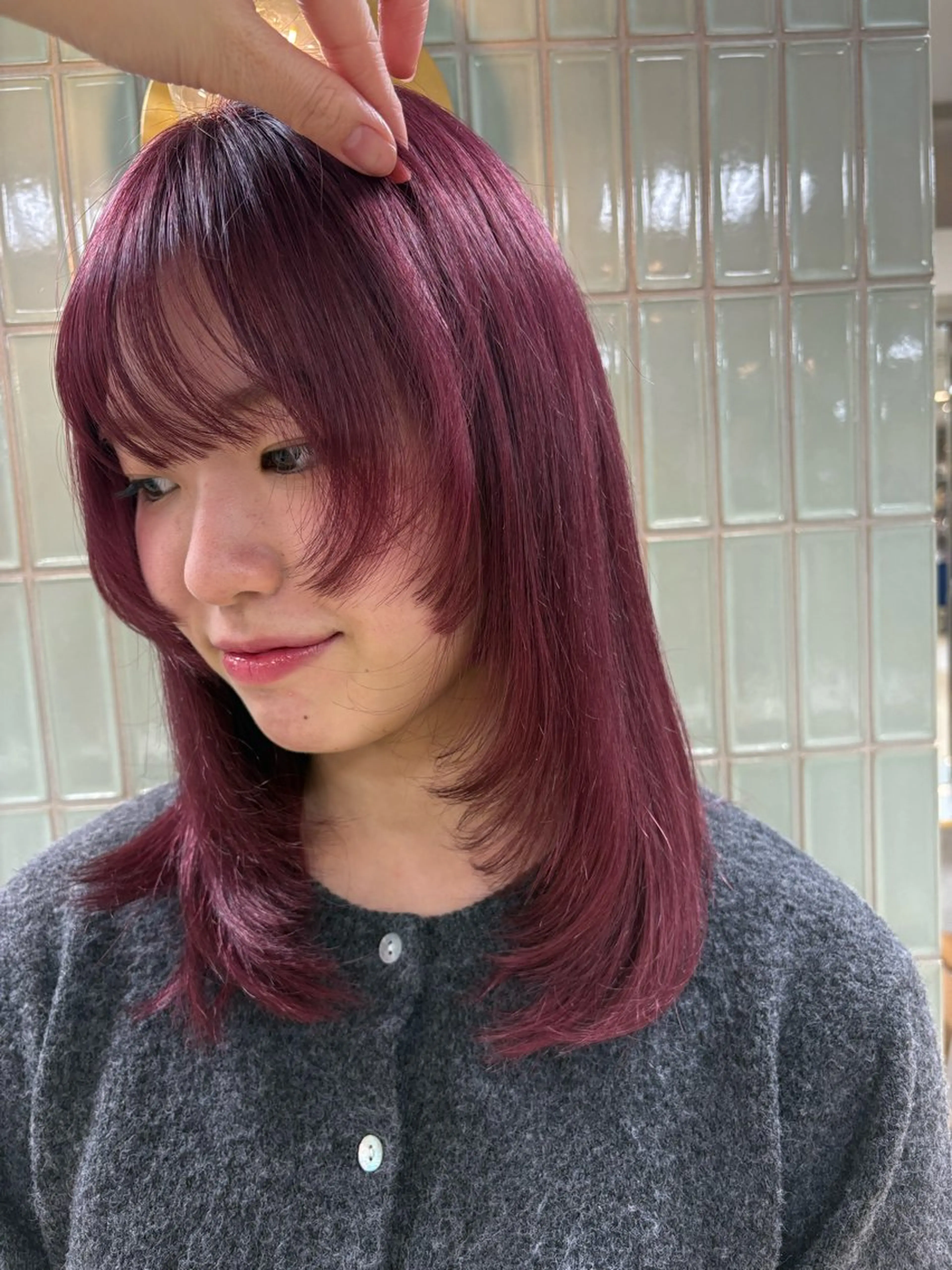 ミディアム レイヤーカット 🌿新宿 カットモデル🫧のヘアスタイル