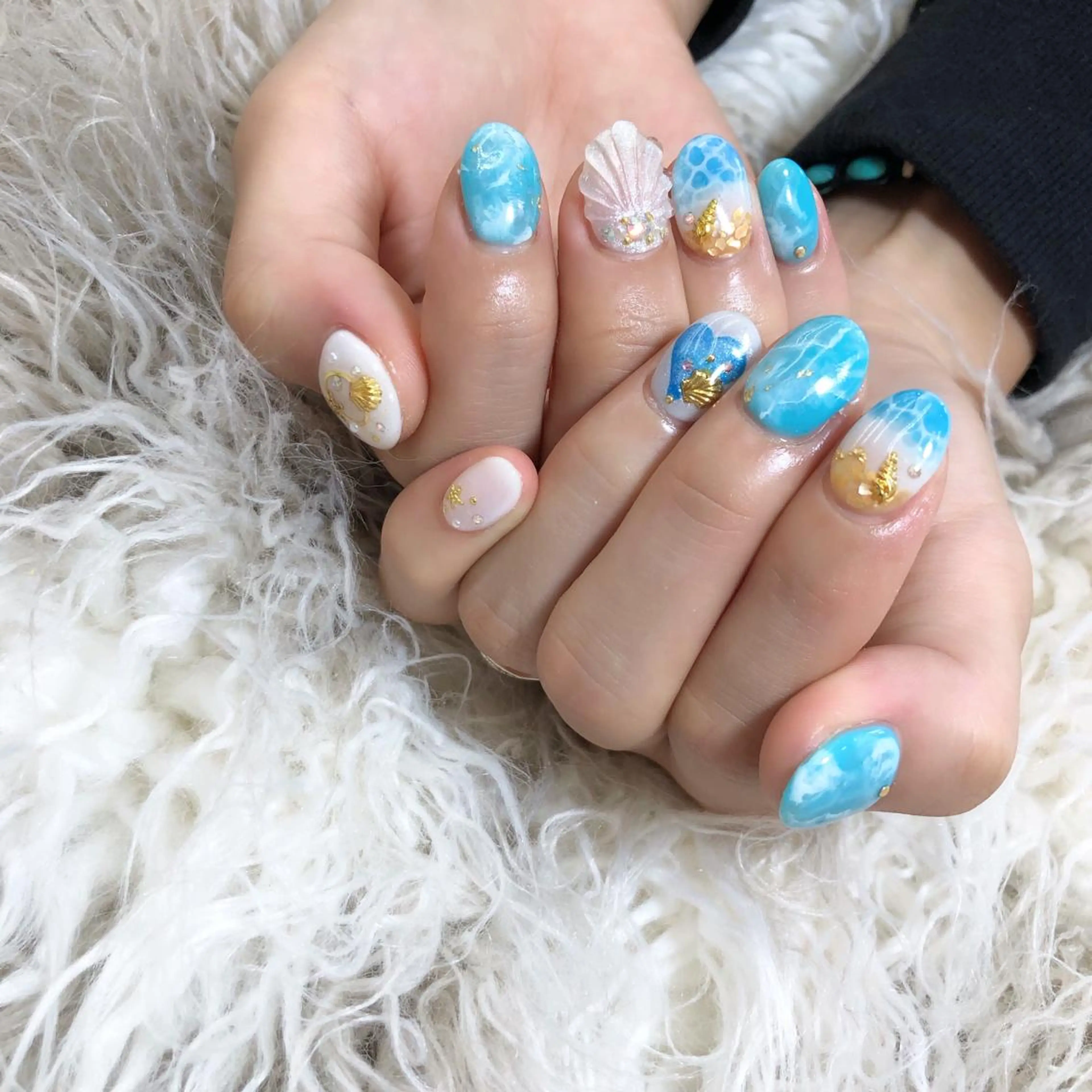 ネイル ブルー nail 1997のネイルデザイン