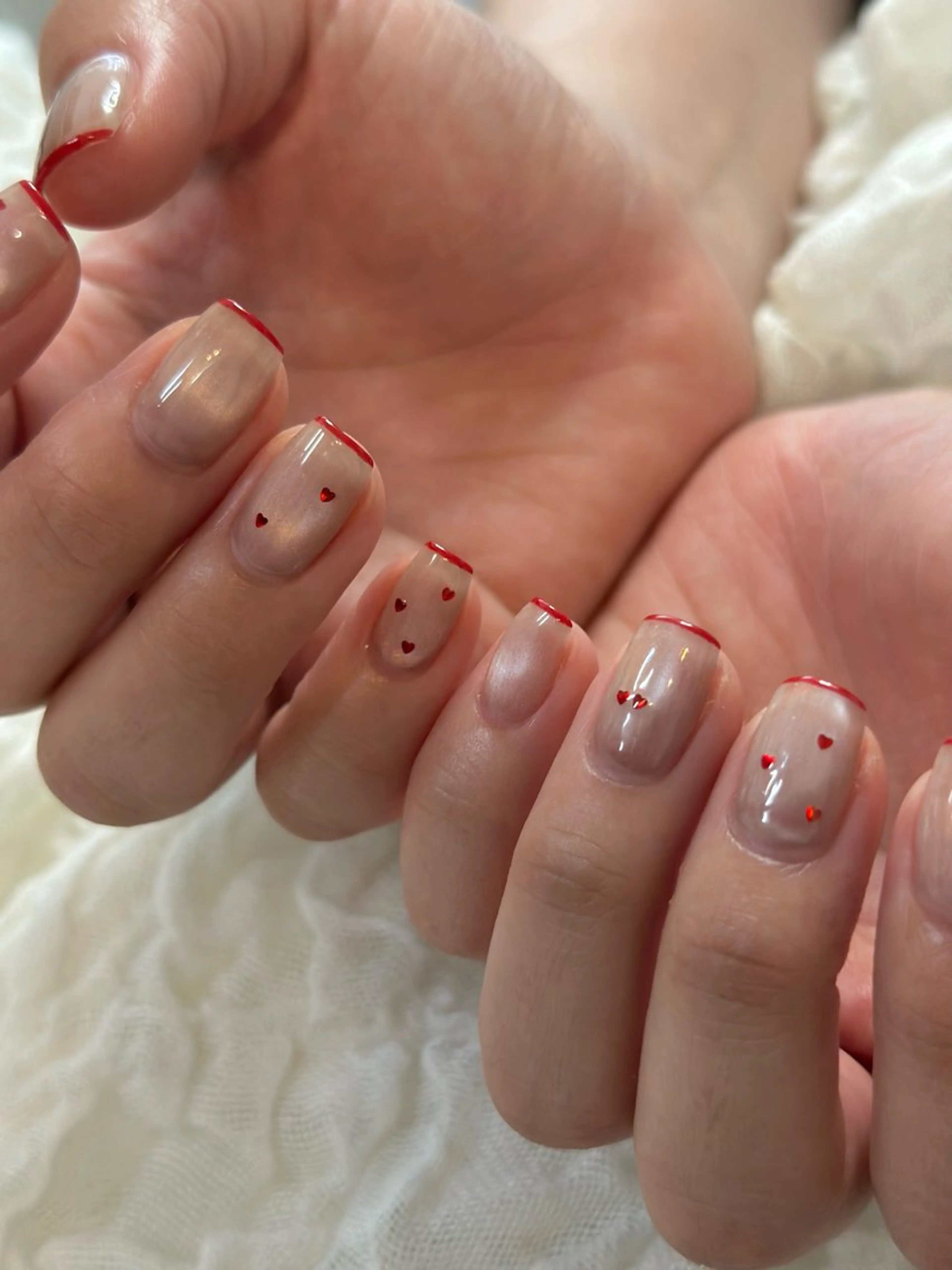 ネイル フレンチネイル マグネットネイル ハンドネイル fukuyasu rikaのネイルデザイン