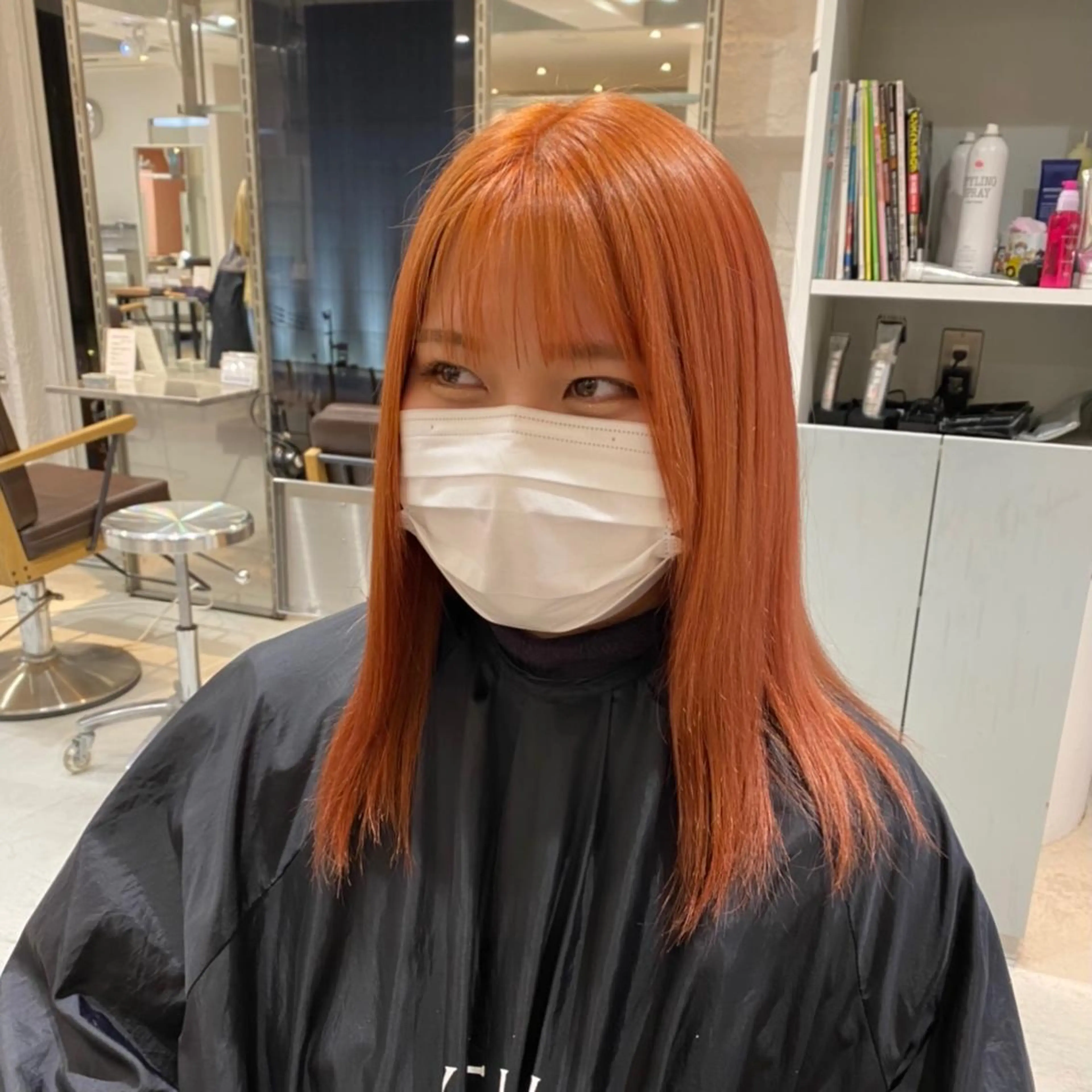 ミディアム カラー MOE🐈‍⬛🎀 エクステ/ワンホンのヘアスタイル