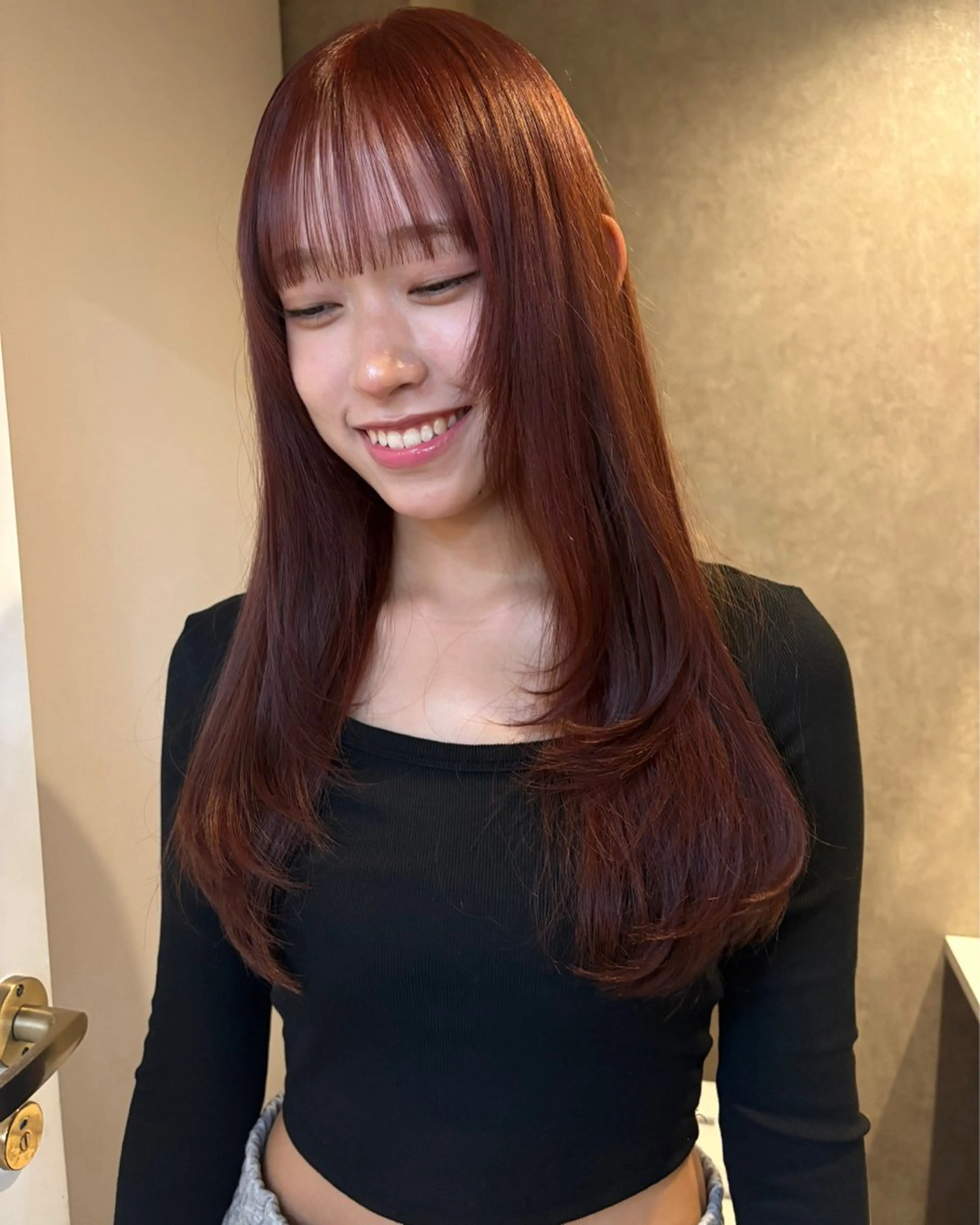 セミロング カラー カット ヘアカラー hair design chouchou所属・ichika/福岡 /透明感カラー🤎のヘアスタイル