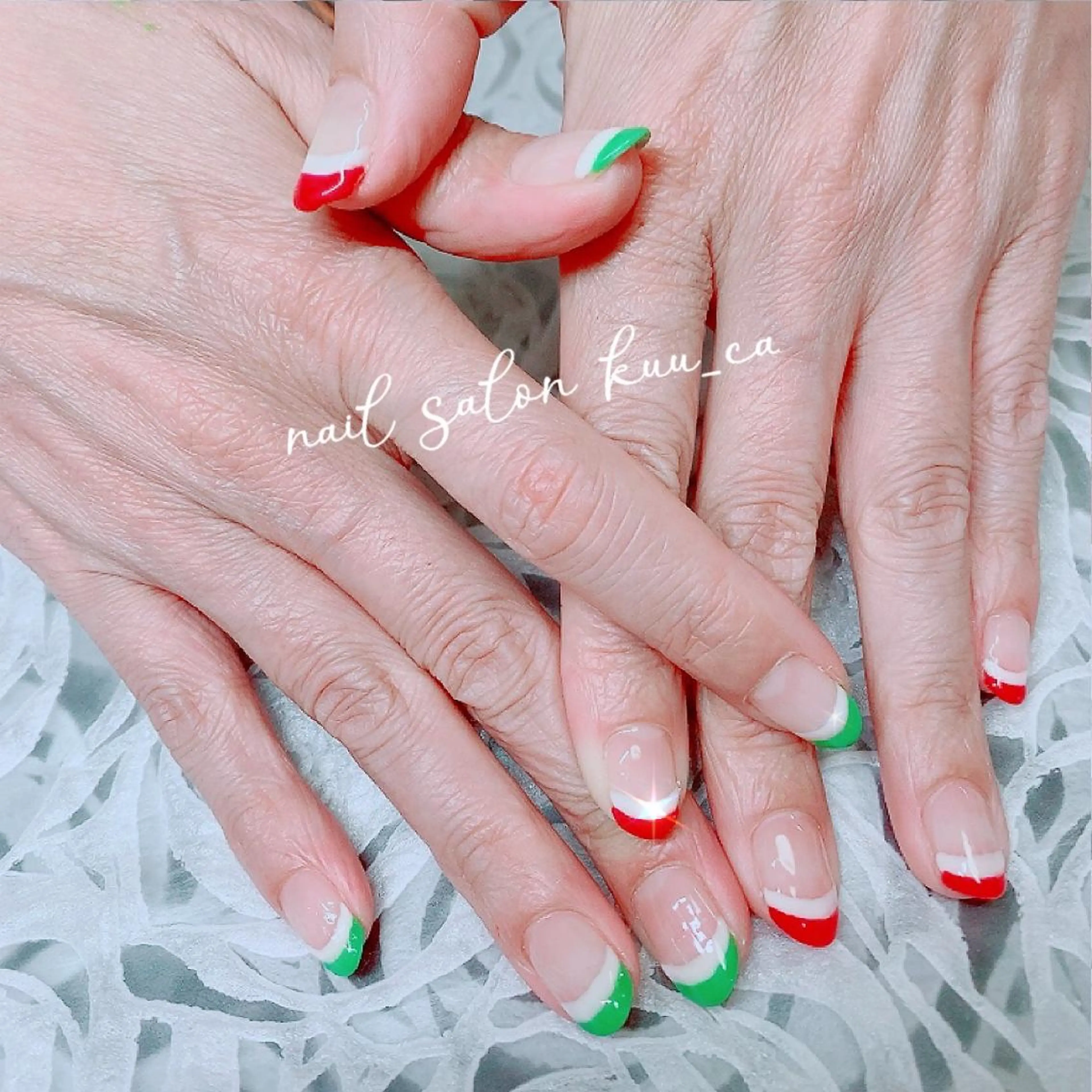ネイル フレンチネイル nail salon kuu_caのネイルデザイン
