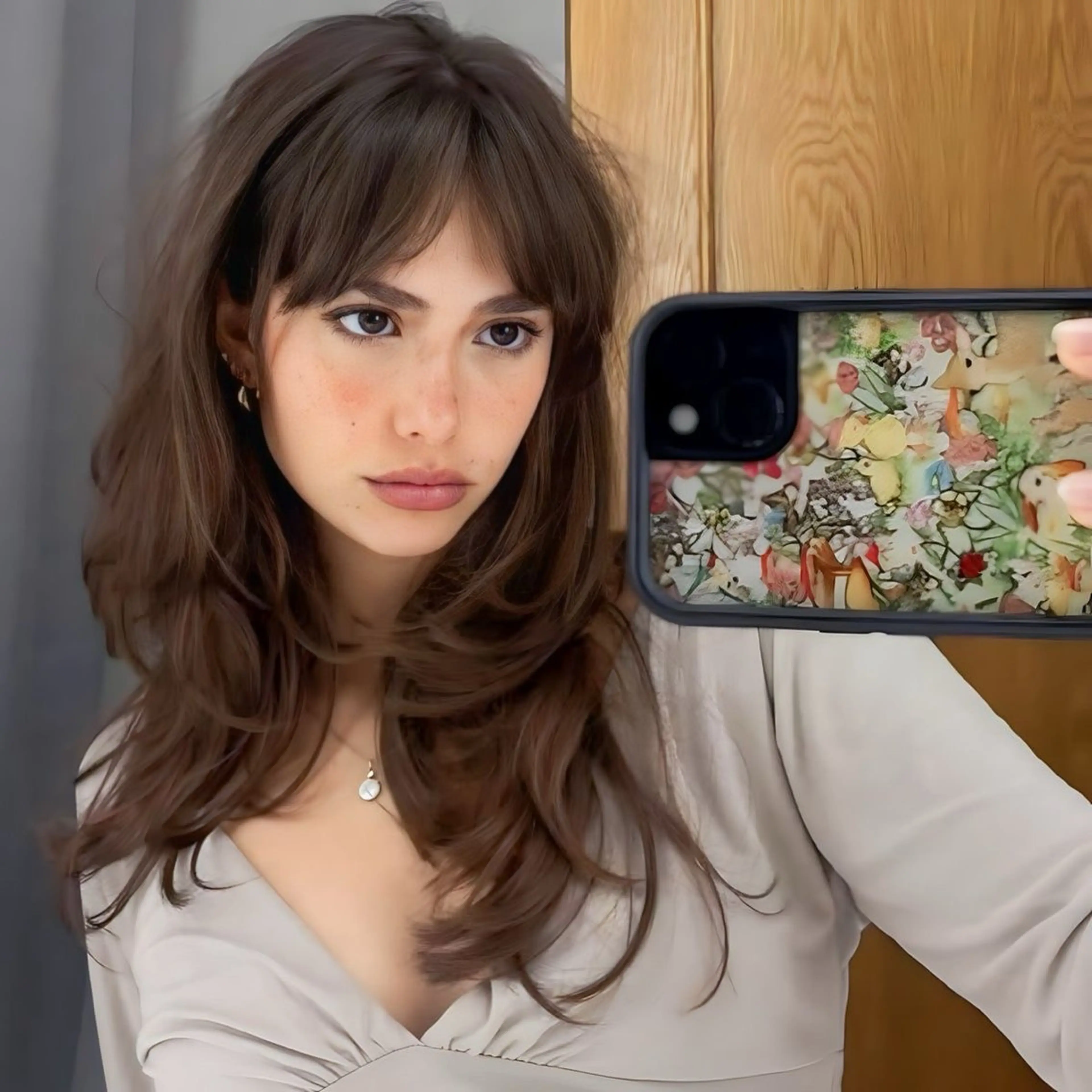 ロング カット ヘアカラー トリートメント レイヤーカット\ウル フ　chinatsuのヘアスタイル