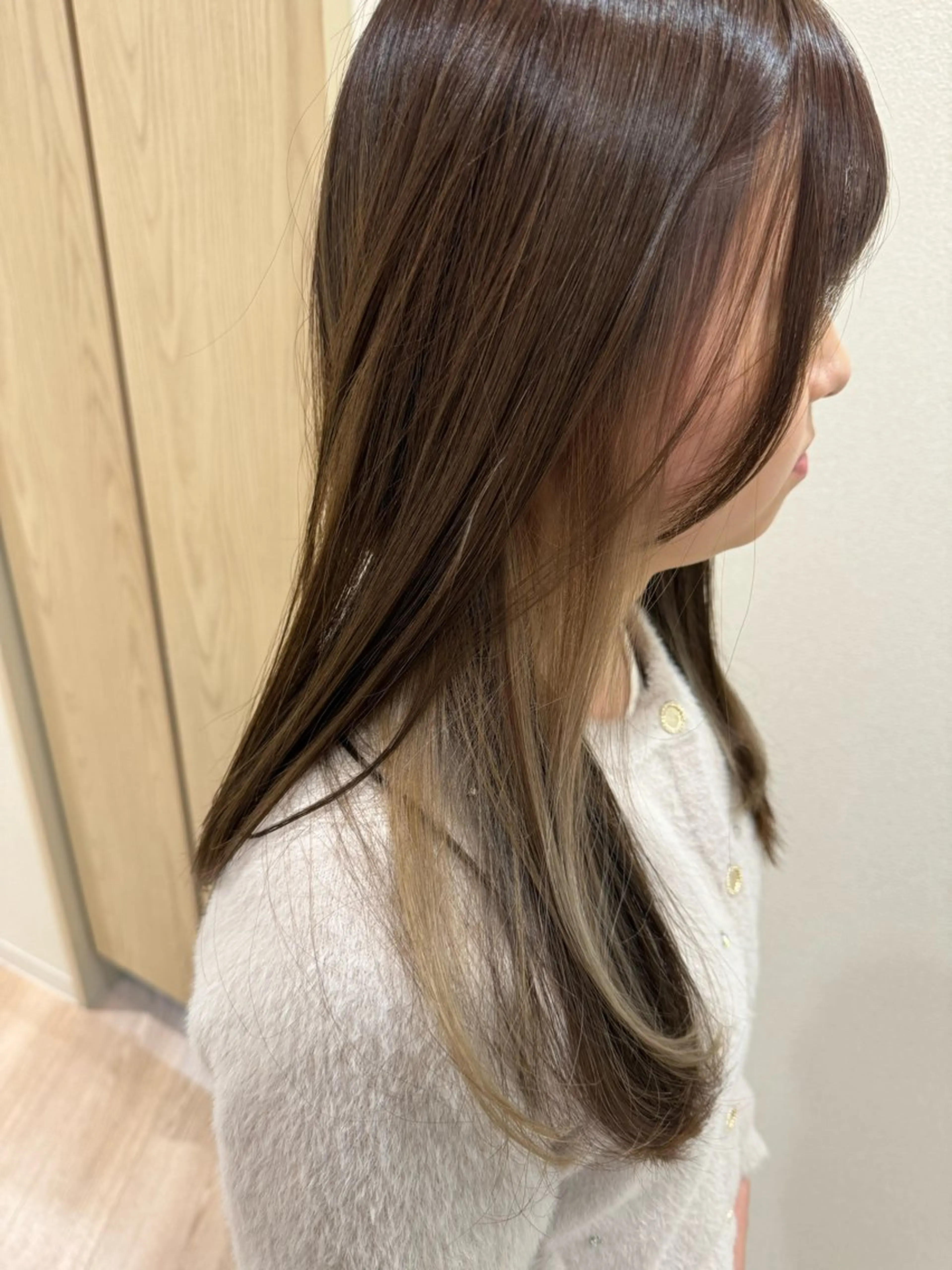 セミロング カット ヘアカラー トリートメント 丹野 圭太のヘアスタイル