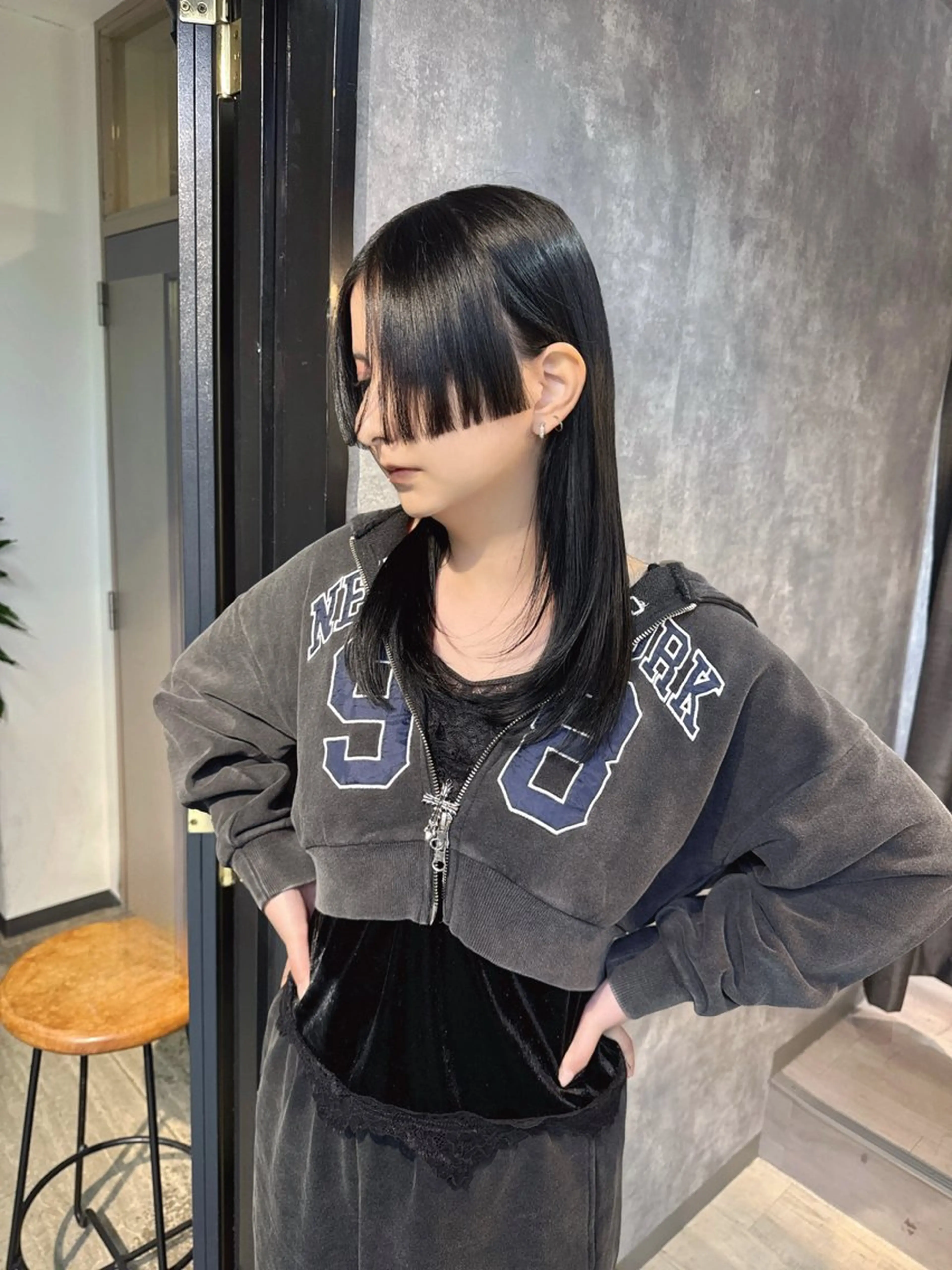 セミロング カット ♡ハッシュカット/ レイヤー/yucoのヘアスタイル