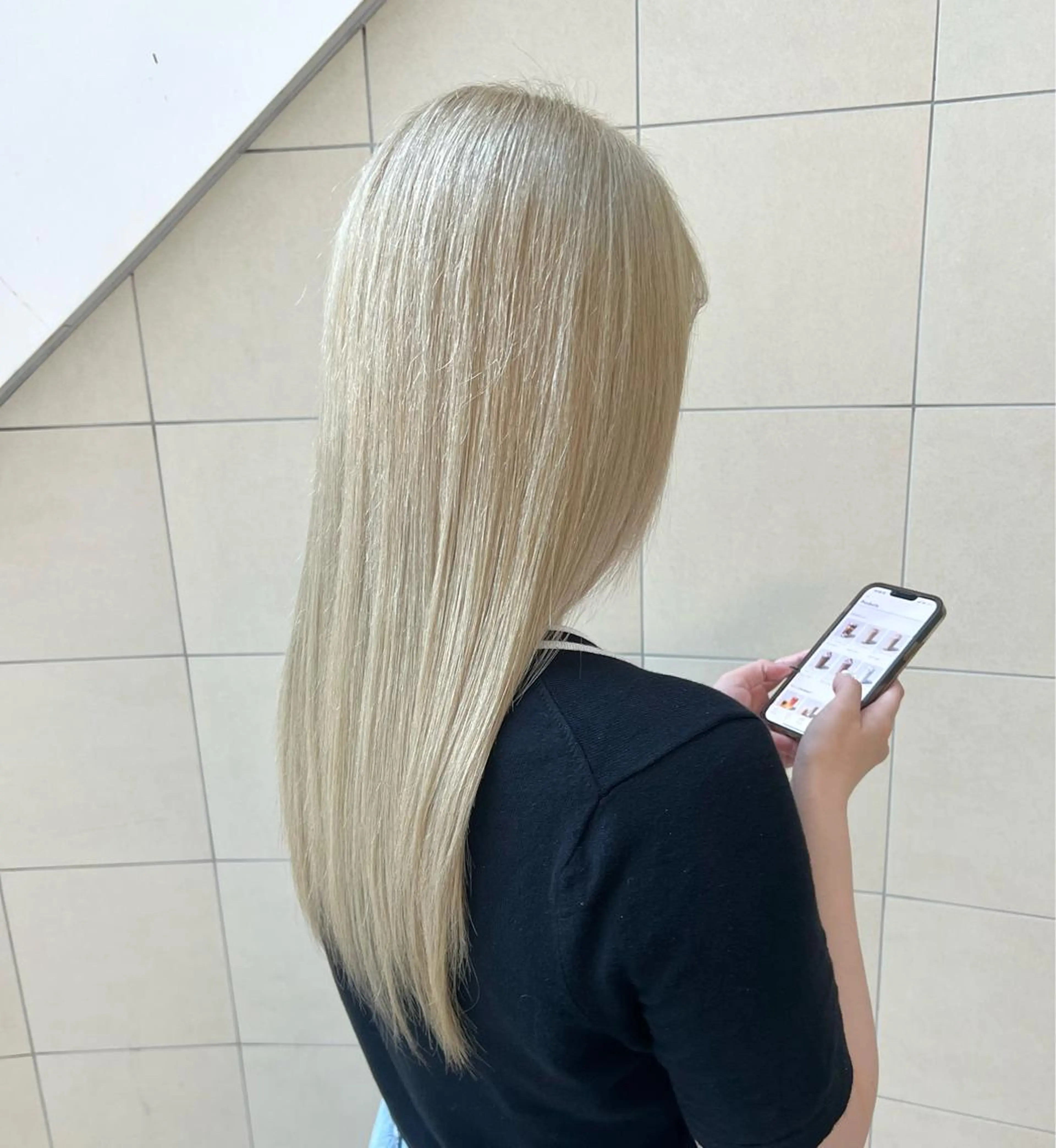 ロング トリートメント 【韓国艶カラー🎀】 添田 菜摘のヘアスタイル