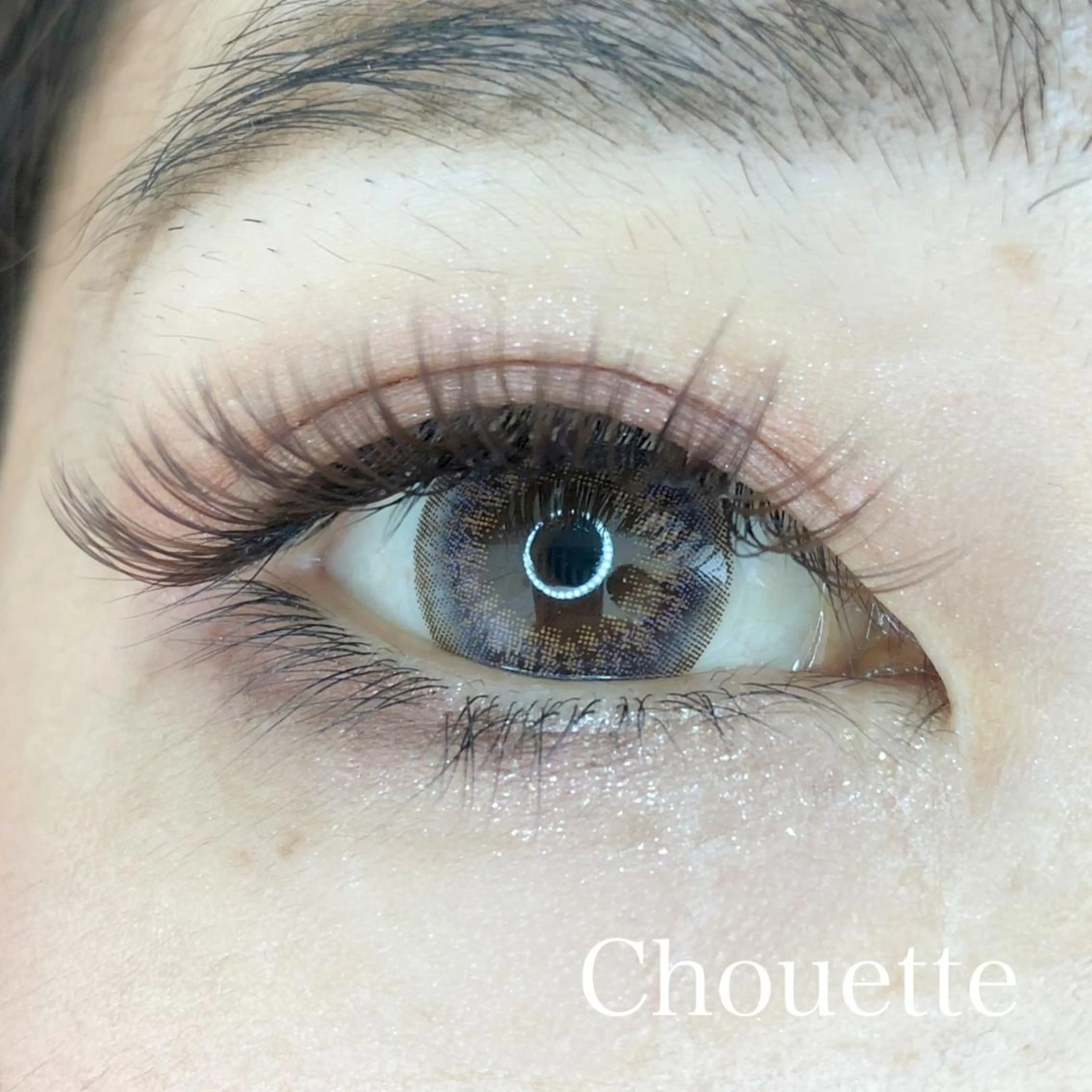 マツエク・マツパ カラーマツエク ボリュームラッシュ Chouette シラハマのマツエク・マツパデザイン