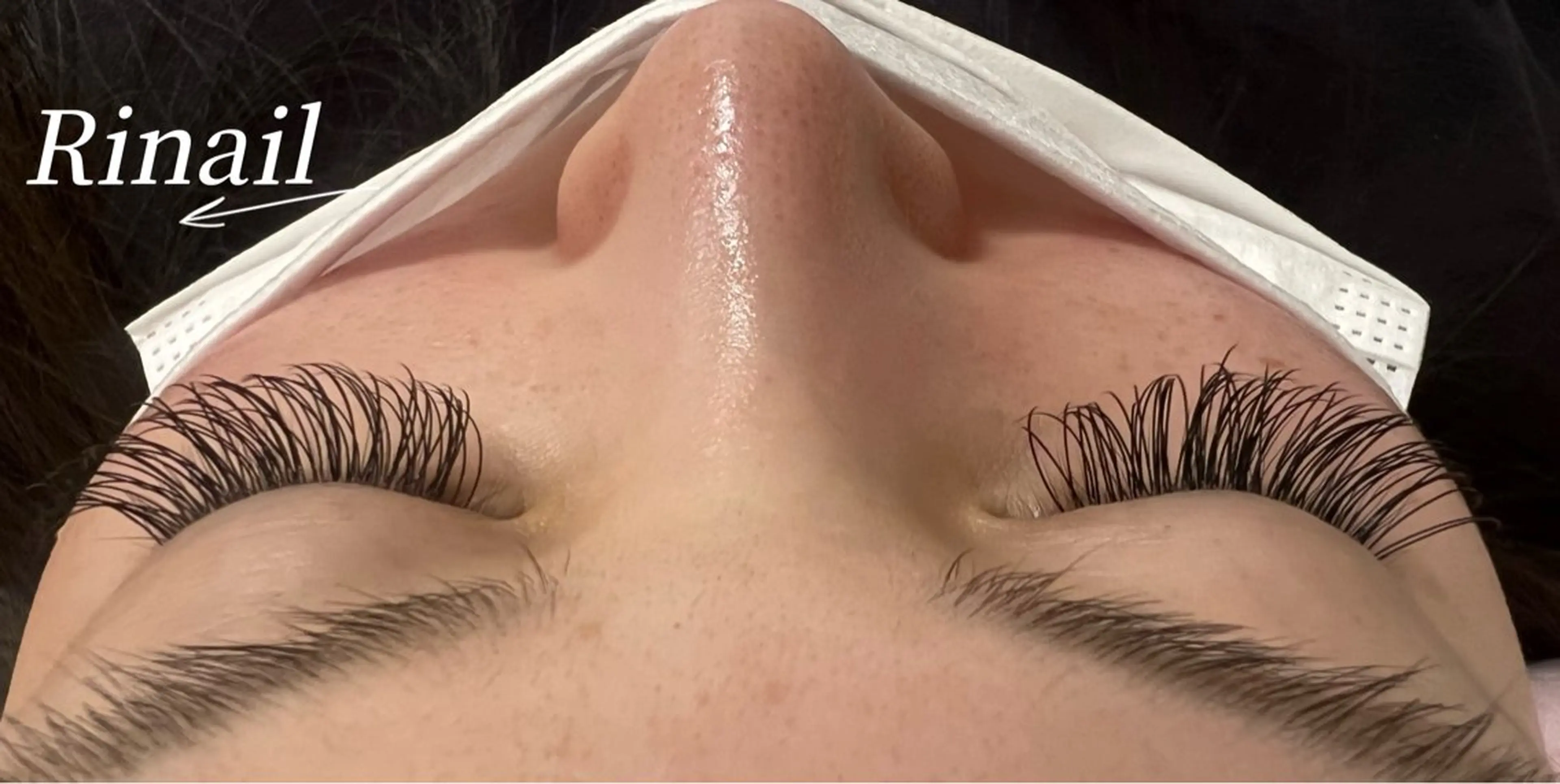 マツエク・マツパ バインドロック フラットラッシュ ナチュラル パリジェンヌラッシュリフト まつげパーマ YK Rinのネイルデザイン