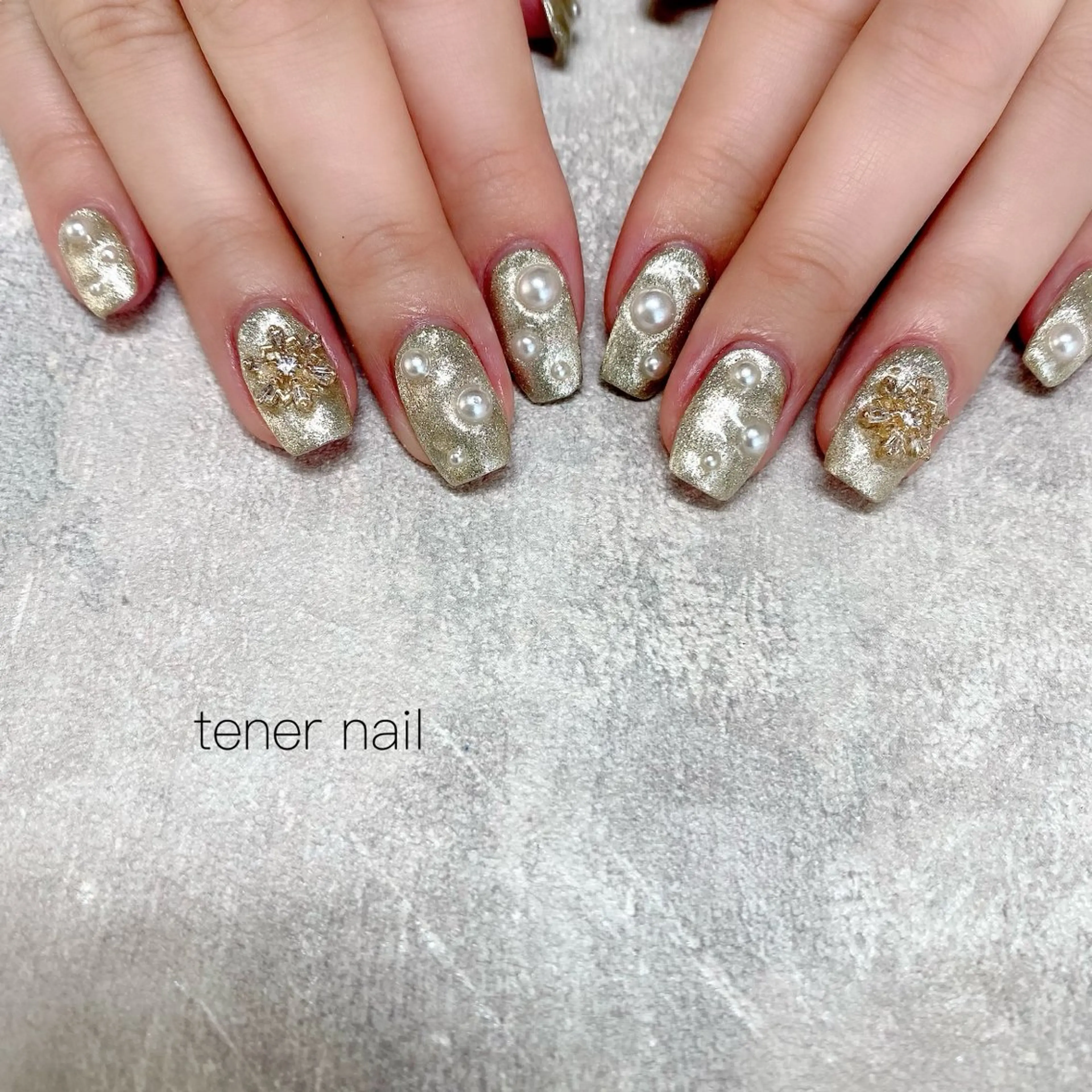 ネイル ラメ(グリッター) ハンドネイル テネルネイル tener nailのネイルデザイン