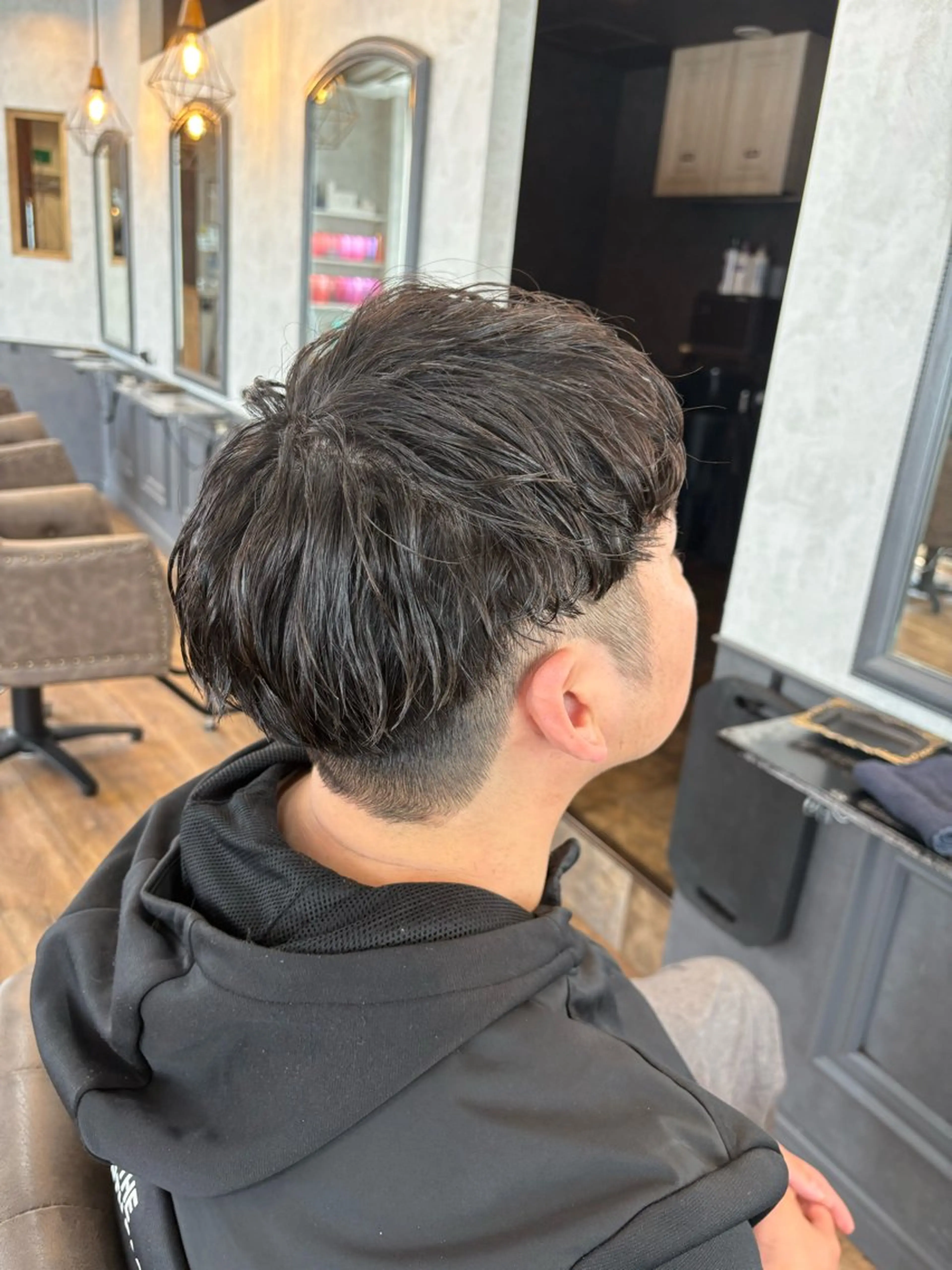 パーマ メンズ カット パーマ 山﨑 千尋のヘアスタイル