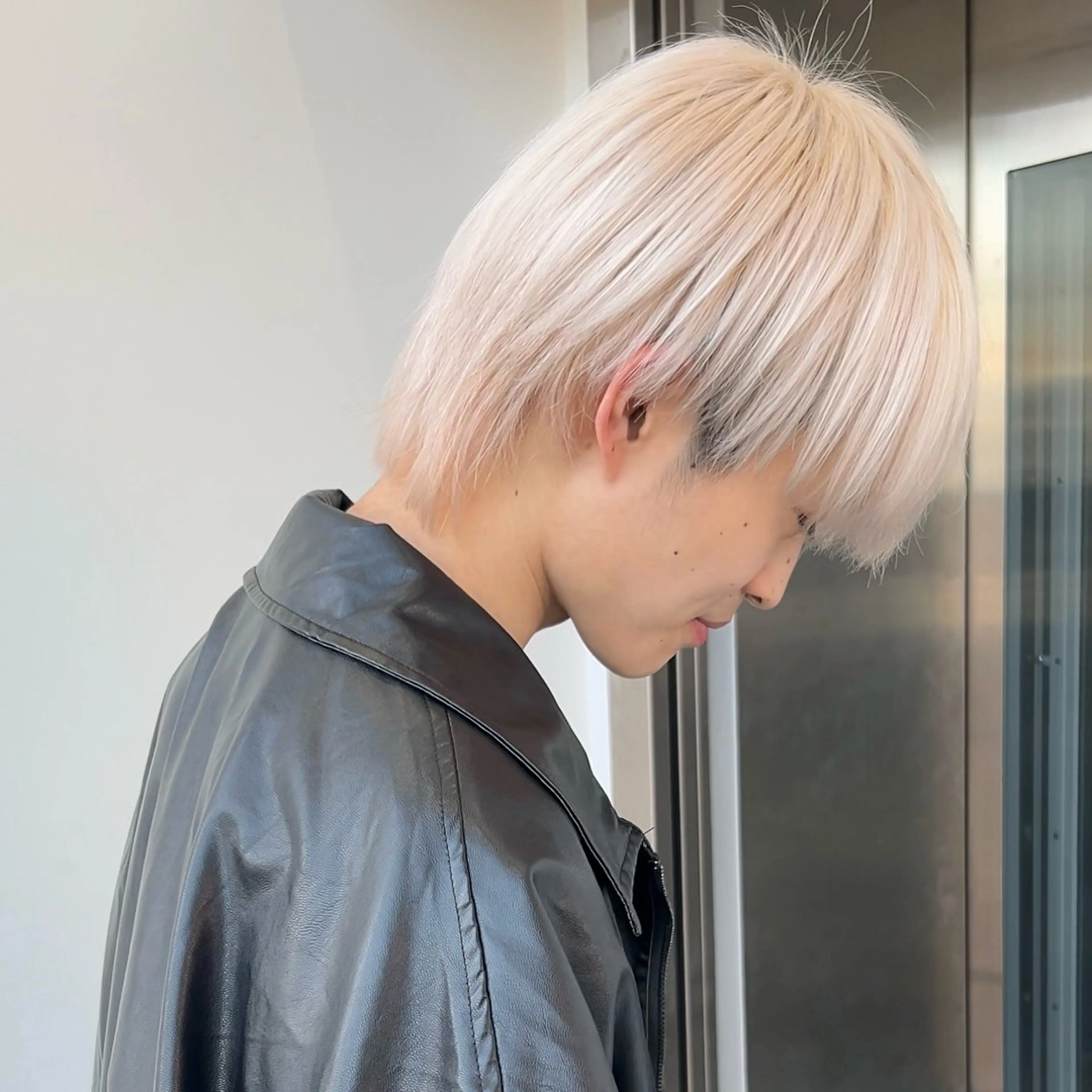 メンズ メンズブリーチ ボブ/くびれボブ/ 髪質改善/Ru-kaのヘアスタイル