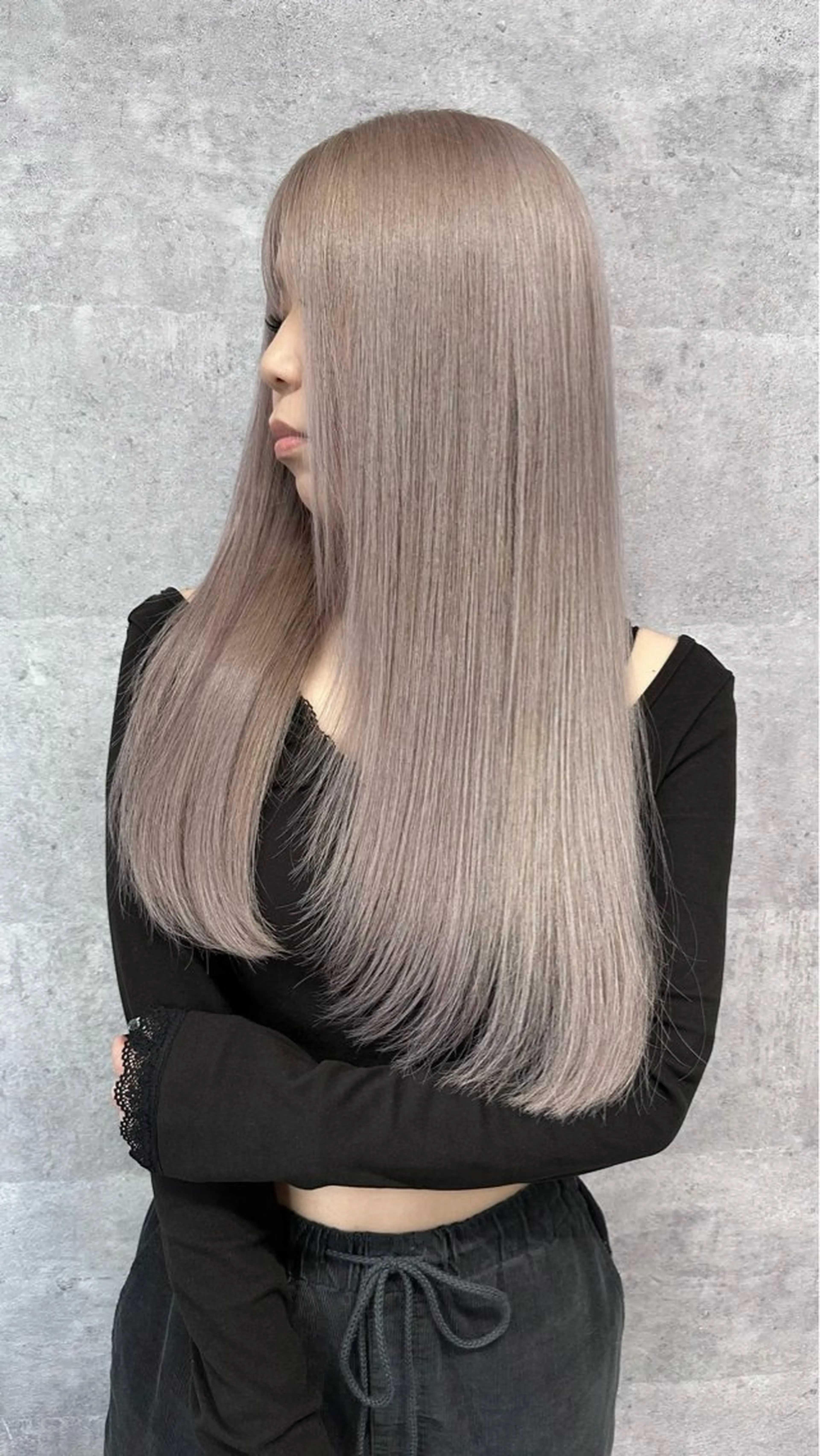 ロング ヘアカラー 藤田 純平のヘアスタイル