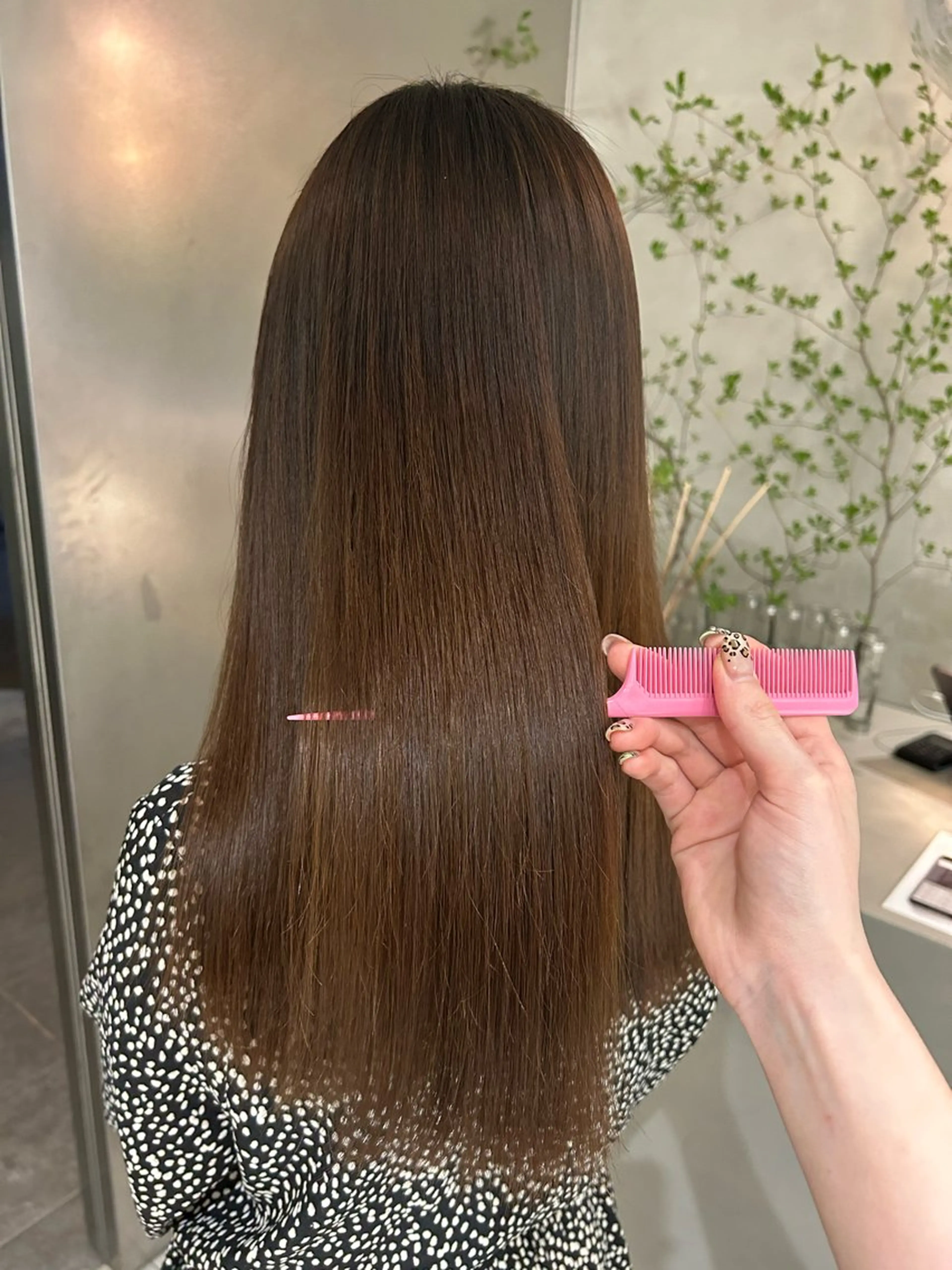 セミロング 縮毛矯正 ・ nanokaのヘアスタイル