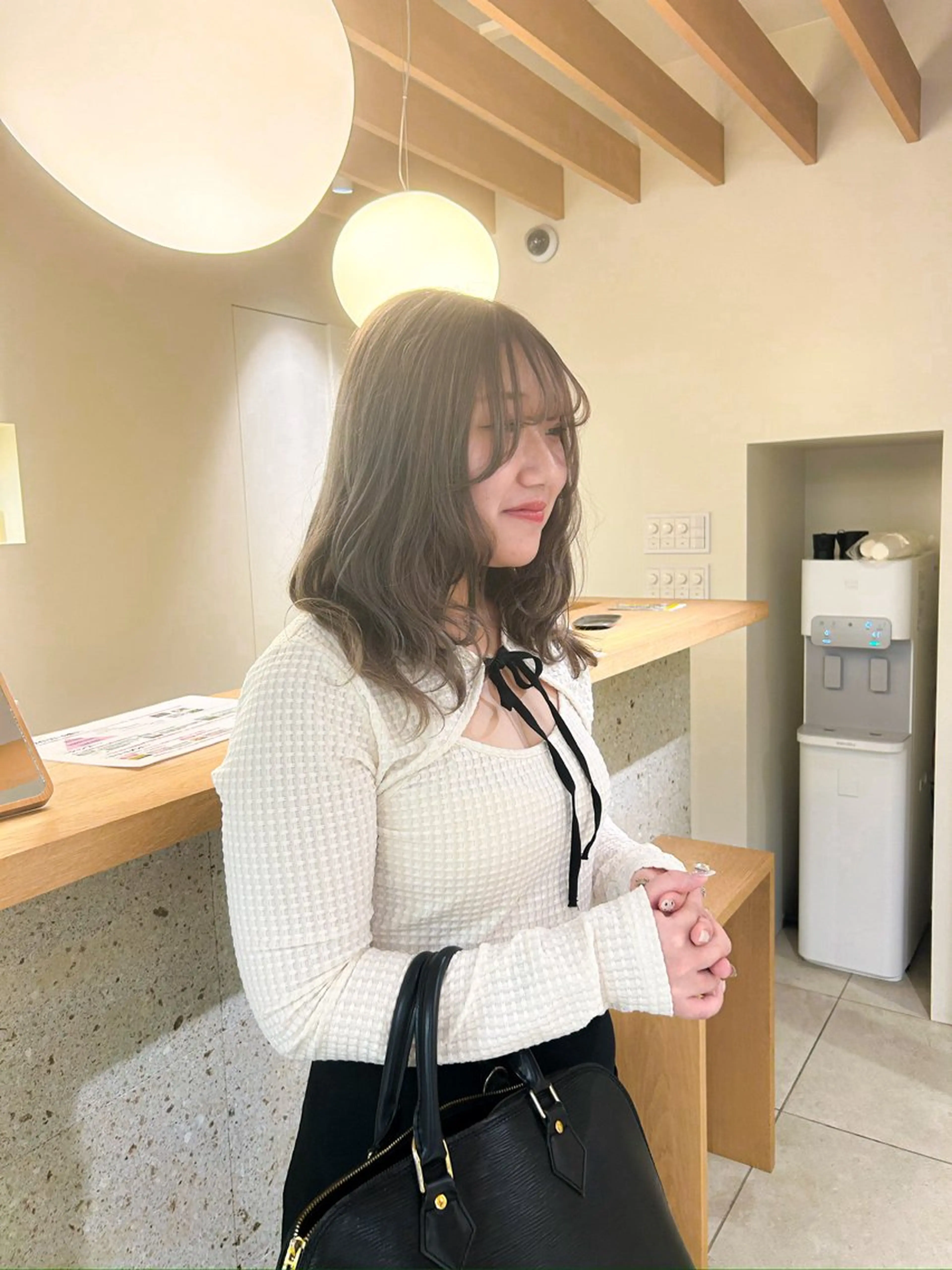 ミディアム カラー ヘアカラー トリートメント 髪質改善/ストレート パーマ長久手/ひかるのヘアスタイル