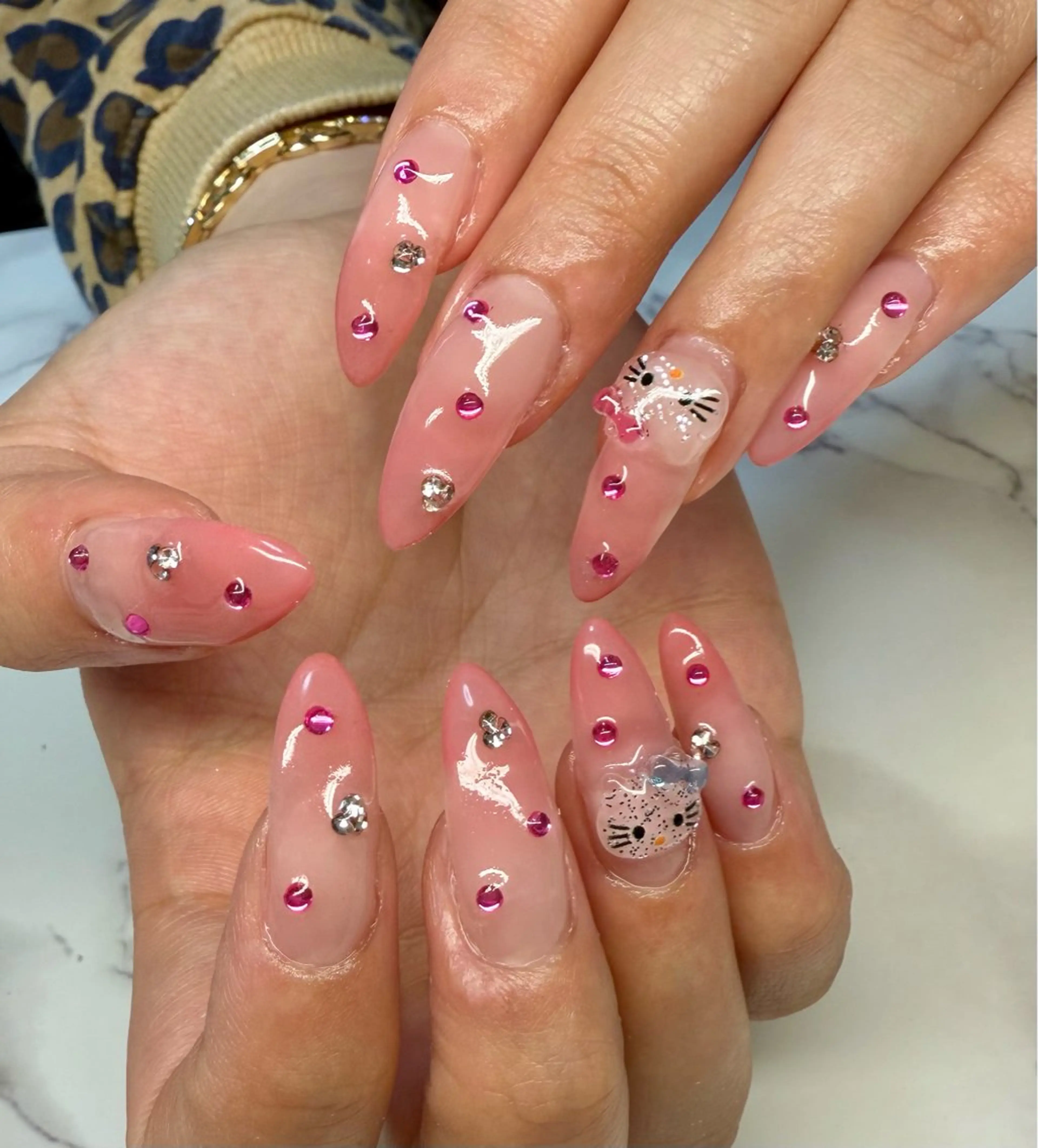 ネイル アニマル柄 アートネイル チークネイル フレンチネイル 氷ネイル・うるうるネイル Mai’s nailのネイルデザイン