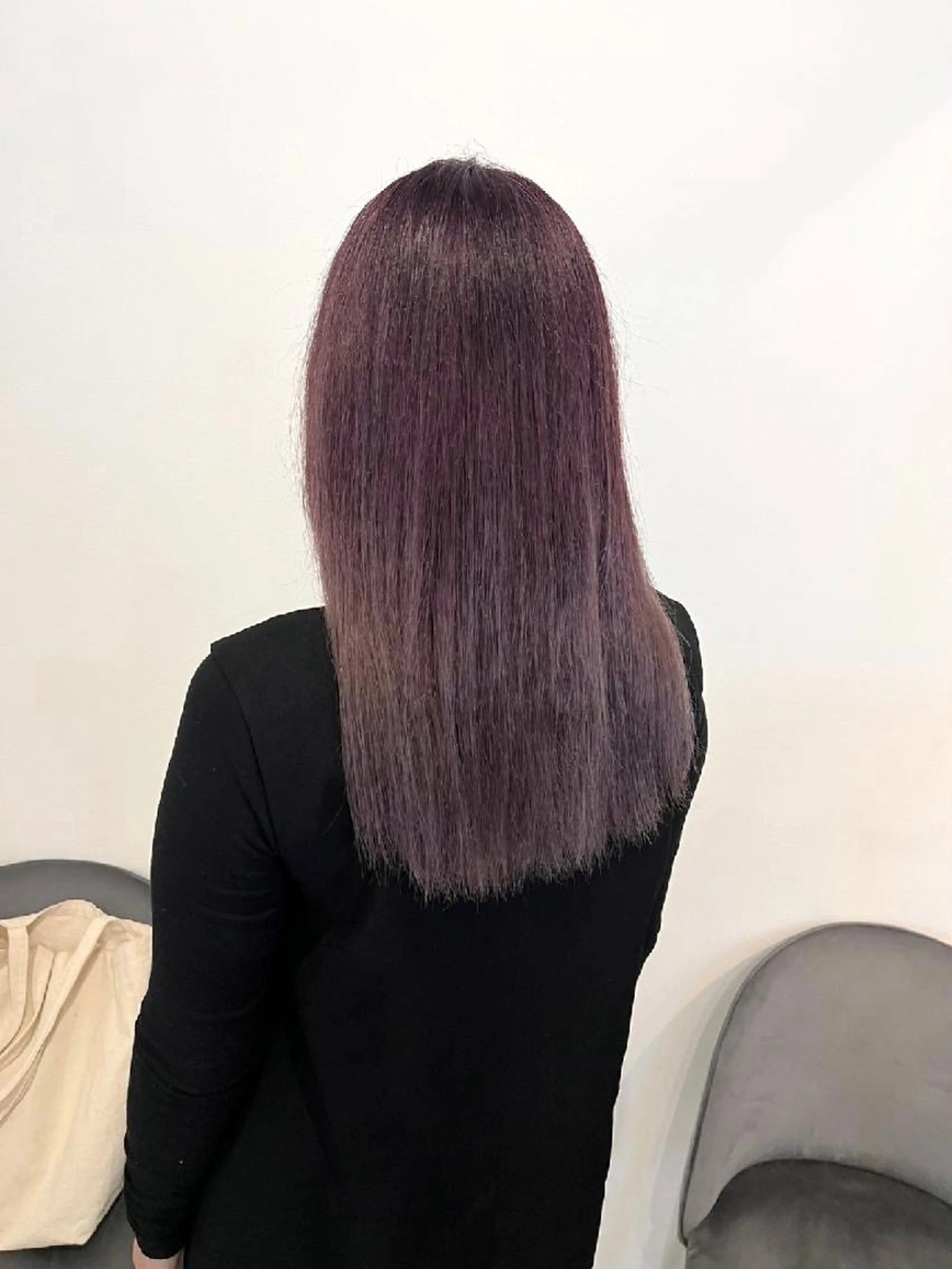 ロング カラー Agu peachのヘアスタイル
