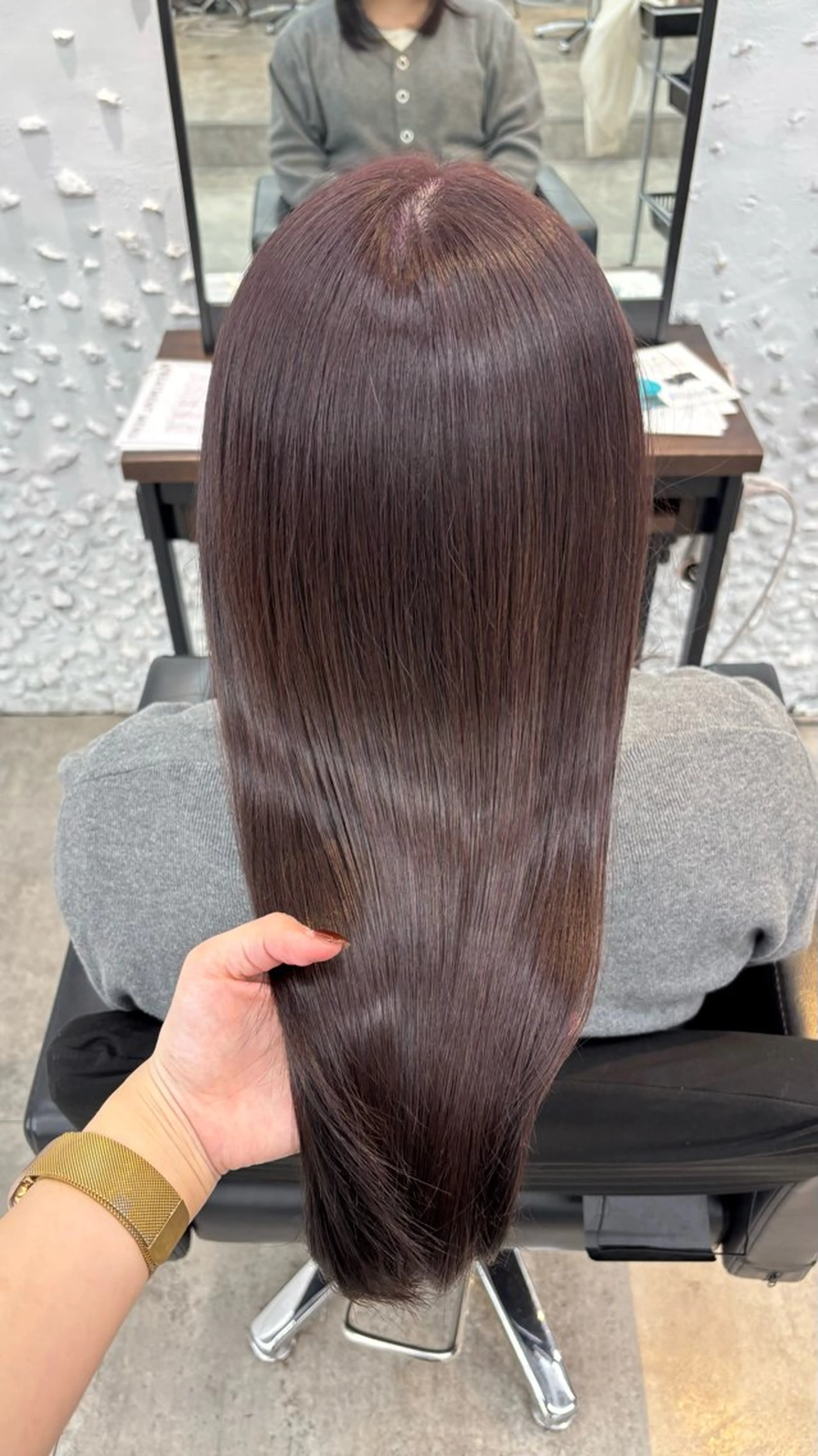 ロング カラー ヘアカラー 暖色🍇/透明感/ 髪質改善/YUIKOのヘアスタイル