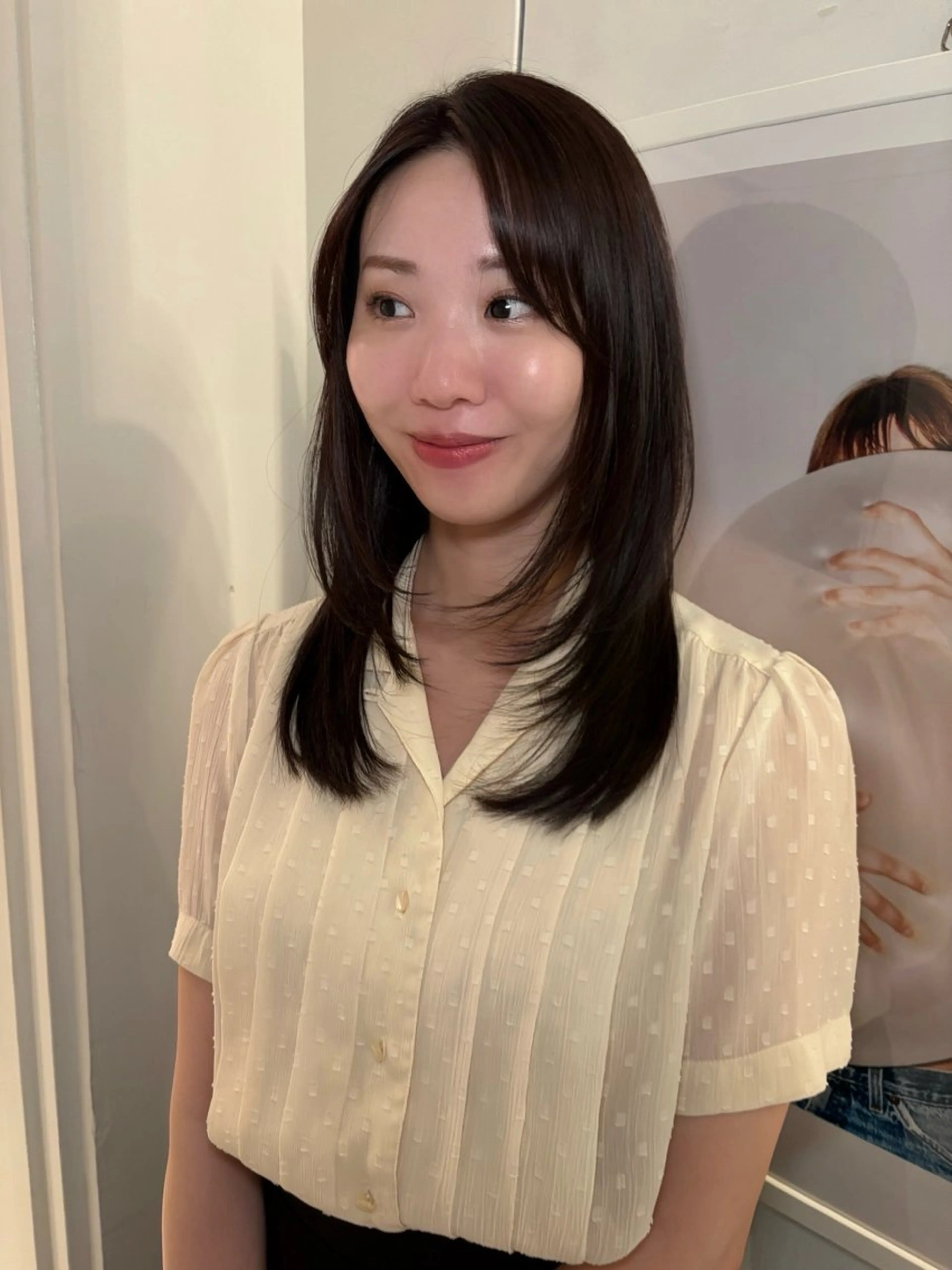 セミロング riria/ボブ /透明感カラー🎀のヘアスタイル