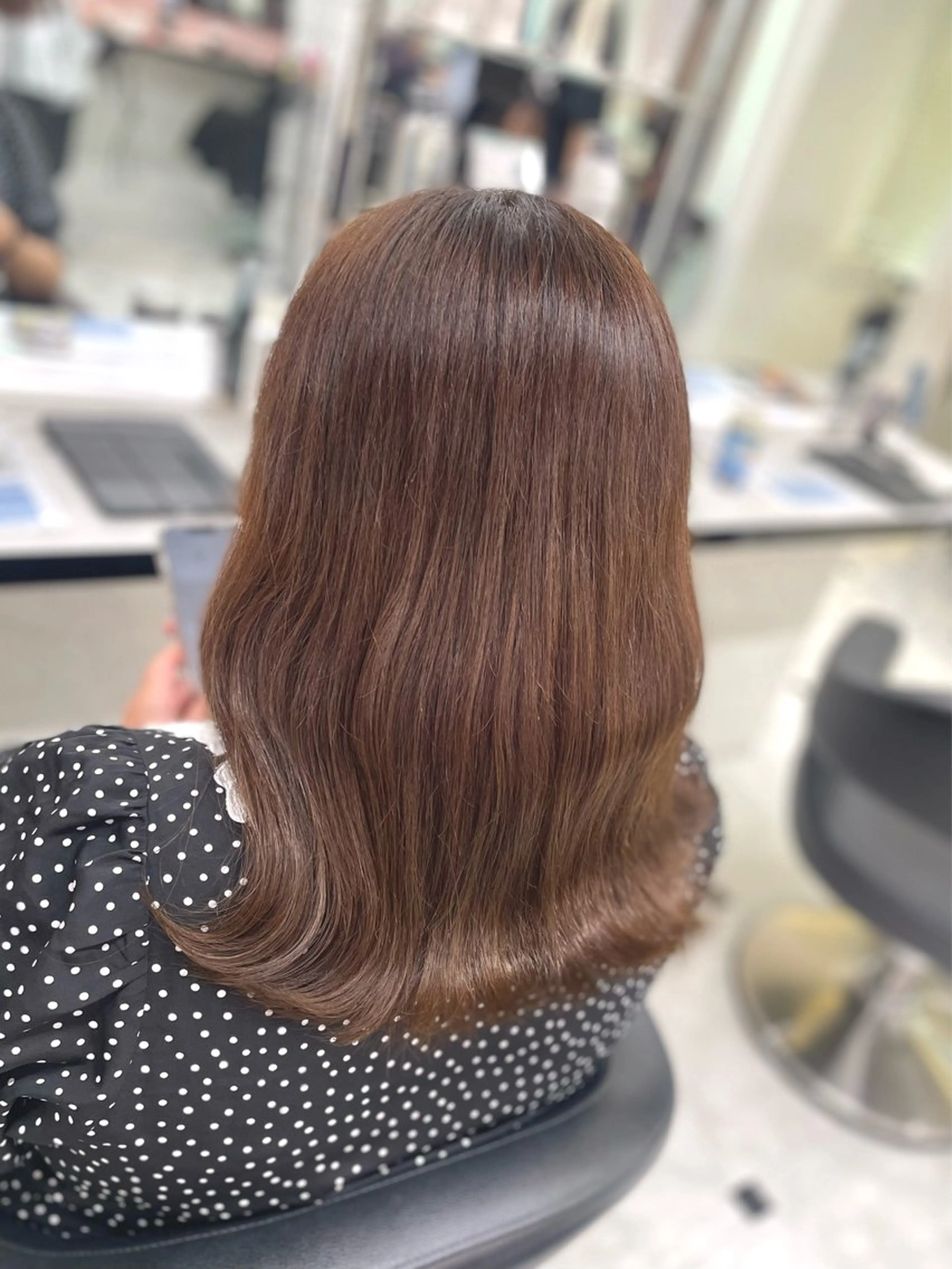 セミロング カット ヘッドスパ ヘアセット うる艶トレンドヘア 🕊️上野BABYのヘアスタイル