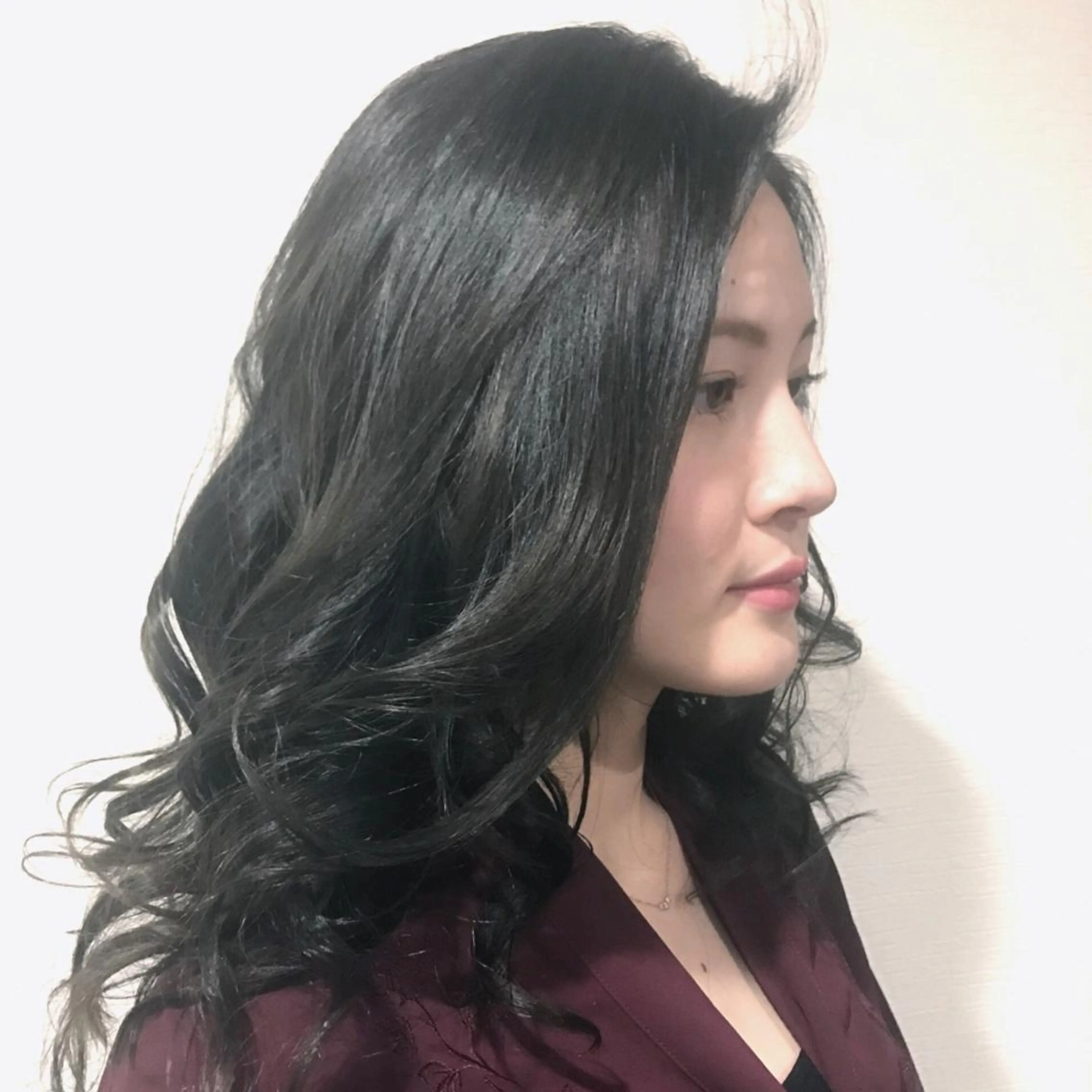 セミロング カラー レイヤーカット匠 イソザキノリユキのヘアスタイル