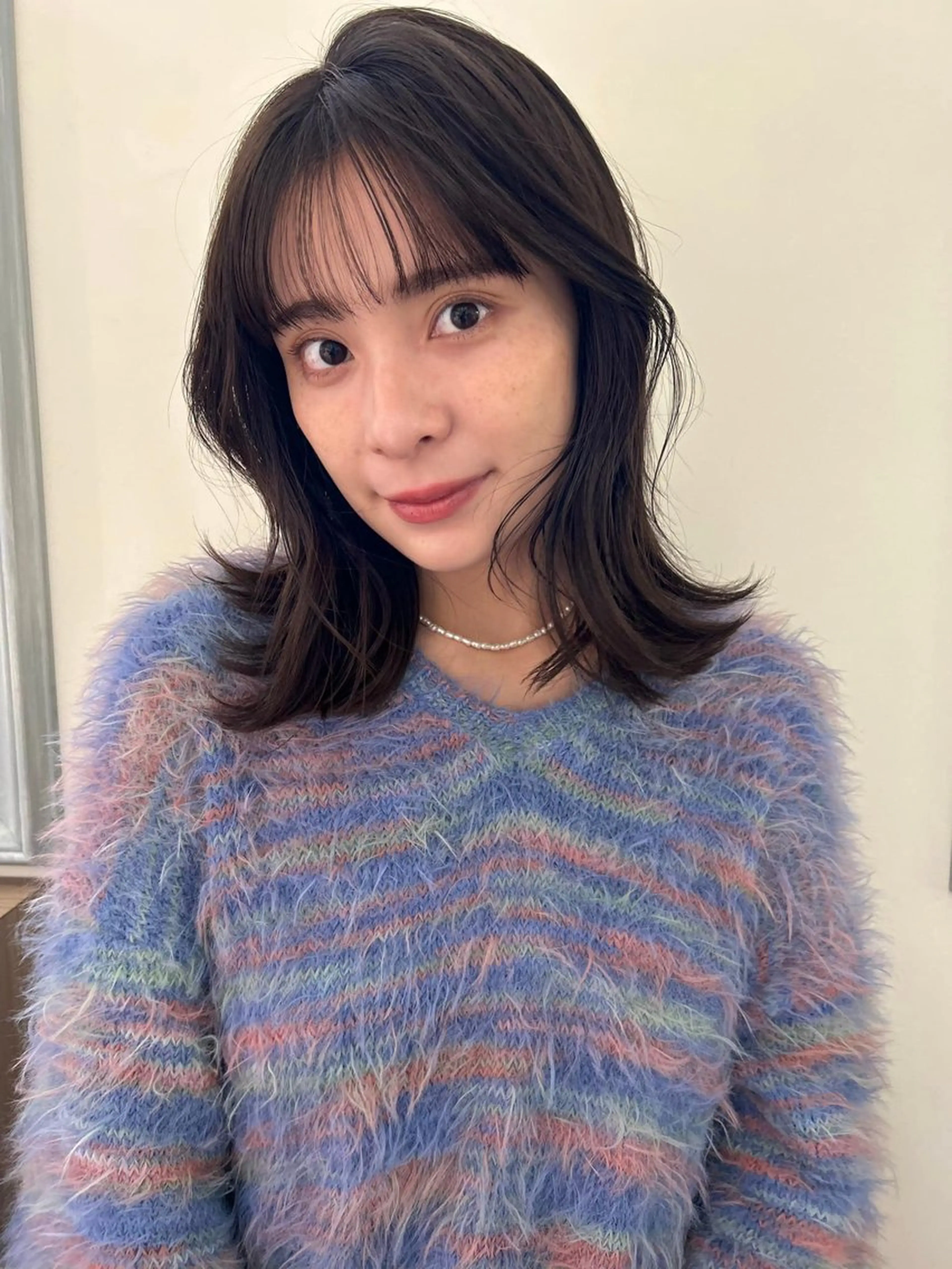 ミディアム 🤎韓国ヘア ベージュ まゆか🤎のヘアスタイル