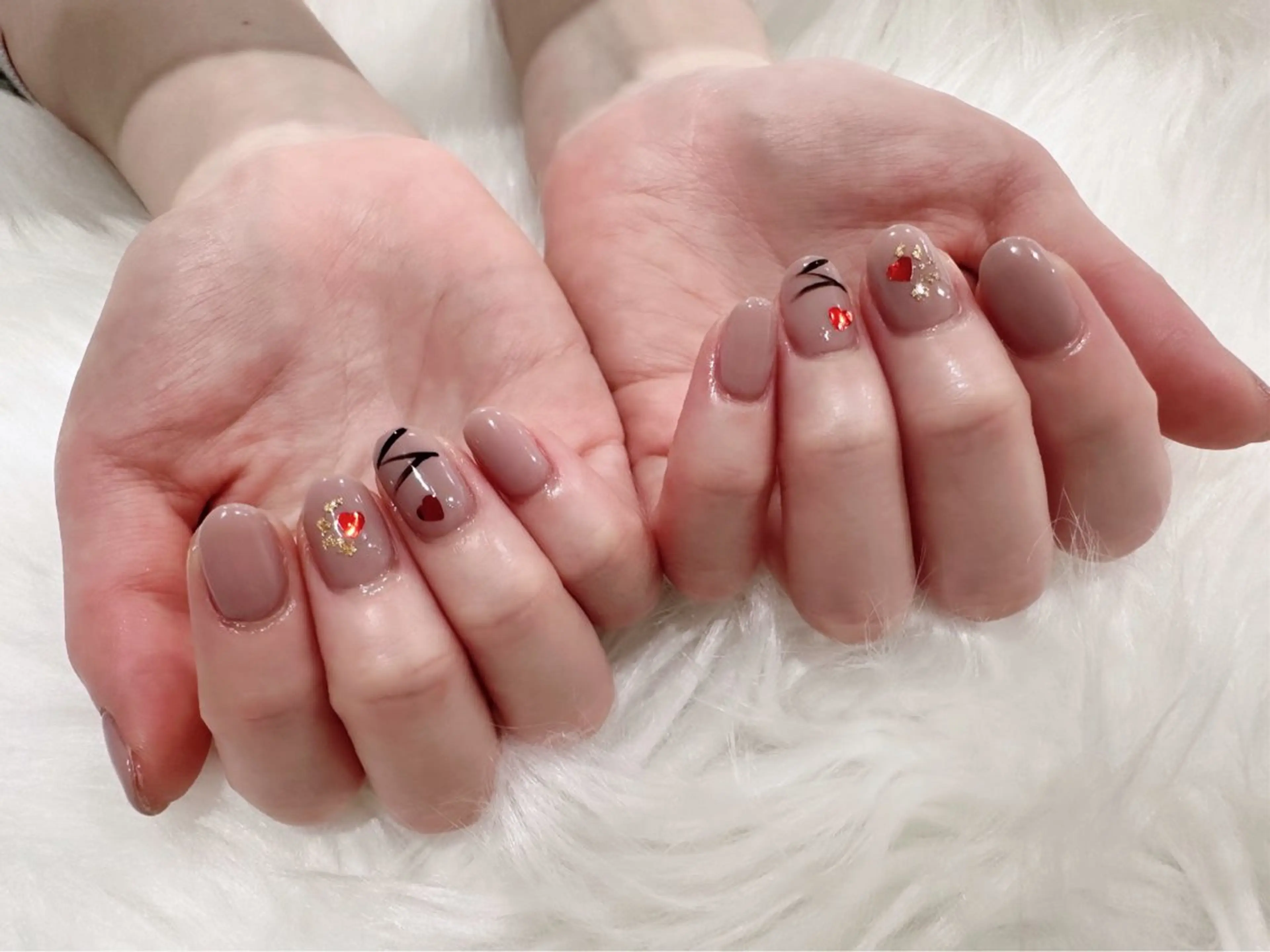 ネイル バレンタイン ハンドネイル Renatus Nailのネイルデザイン