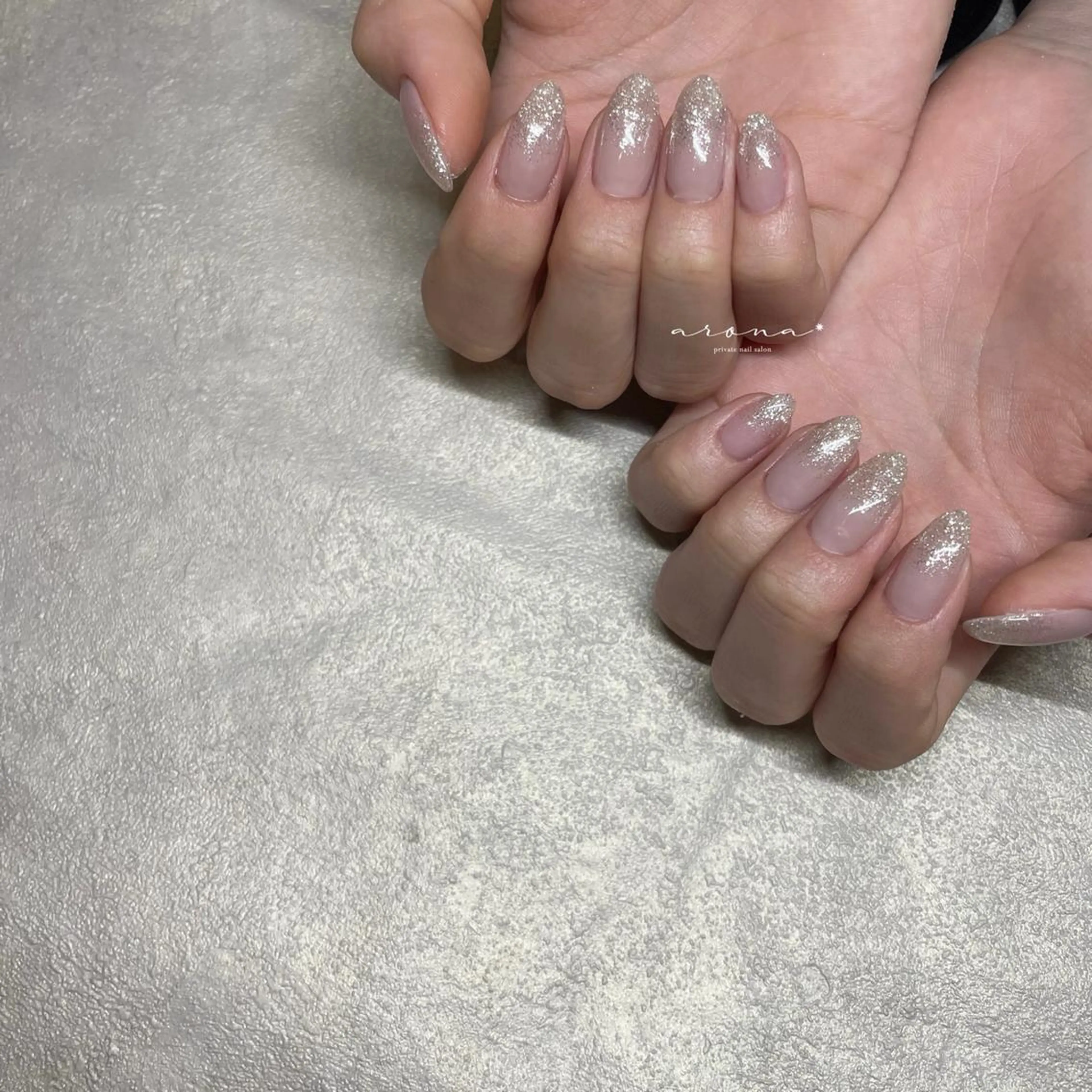 ネイル グラデーション ラメ(グリッター) ラメグラデーション nail salon ✷aronaのネイルデザイン