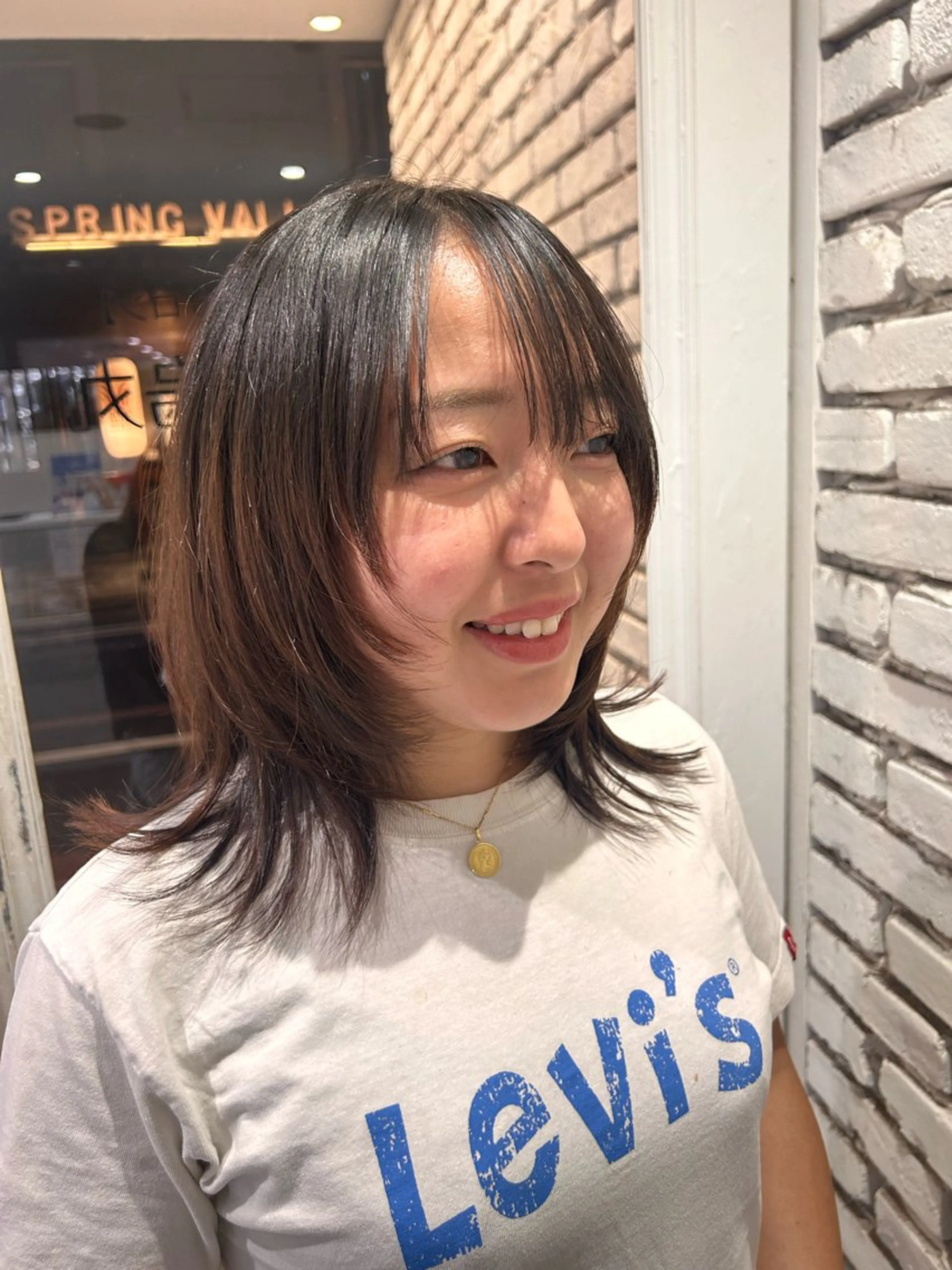 ミディアム 🤎オリーブカラー× パーマ特化💫森口のヘアスタイル