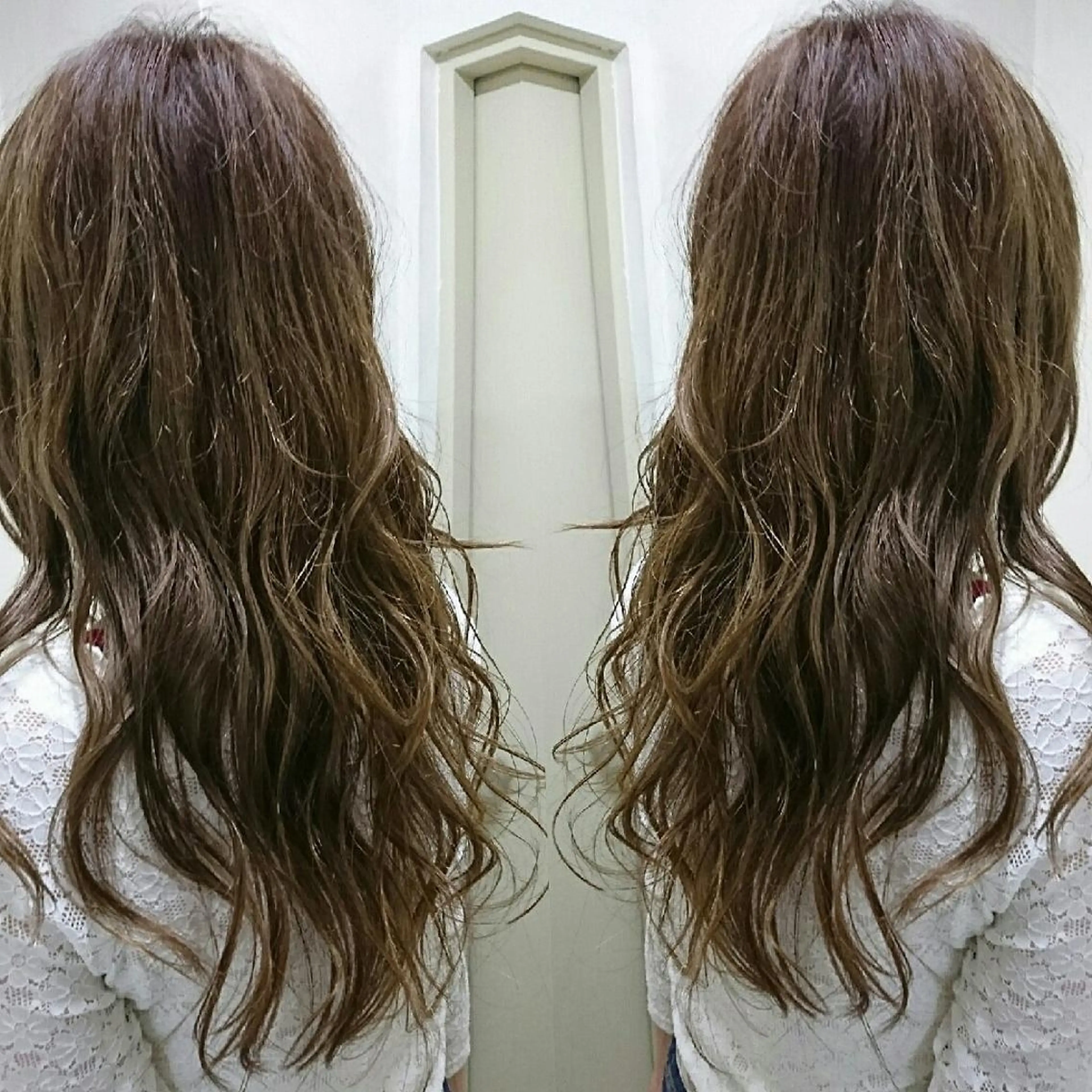 ロング カラー イルミナカラー センター南 SEIJIのヘアスタイル