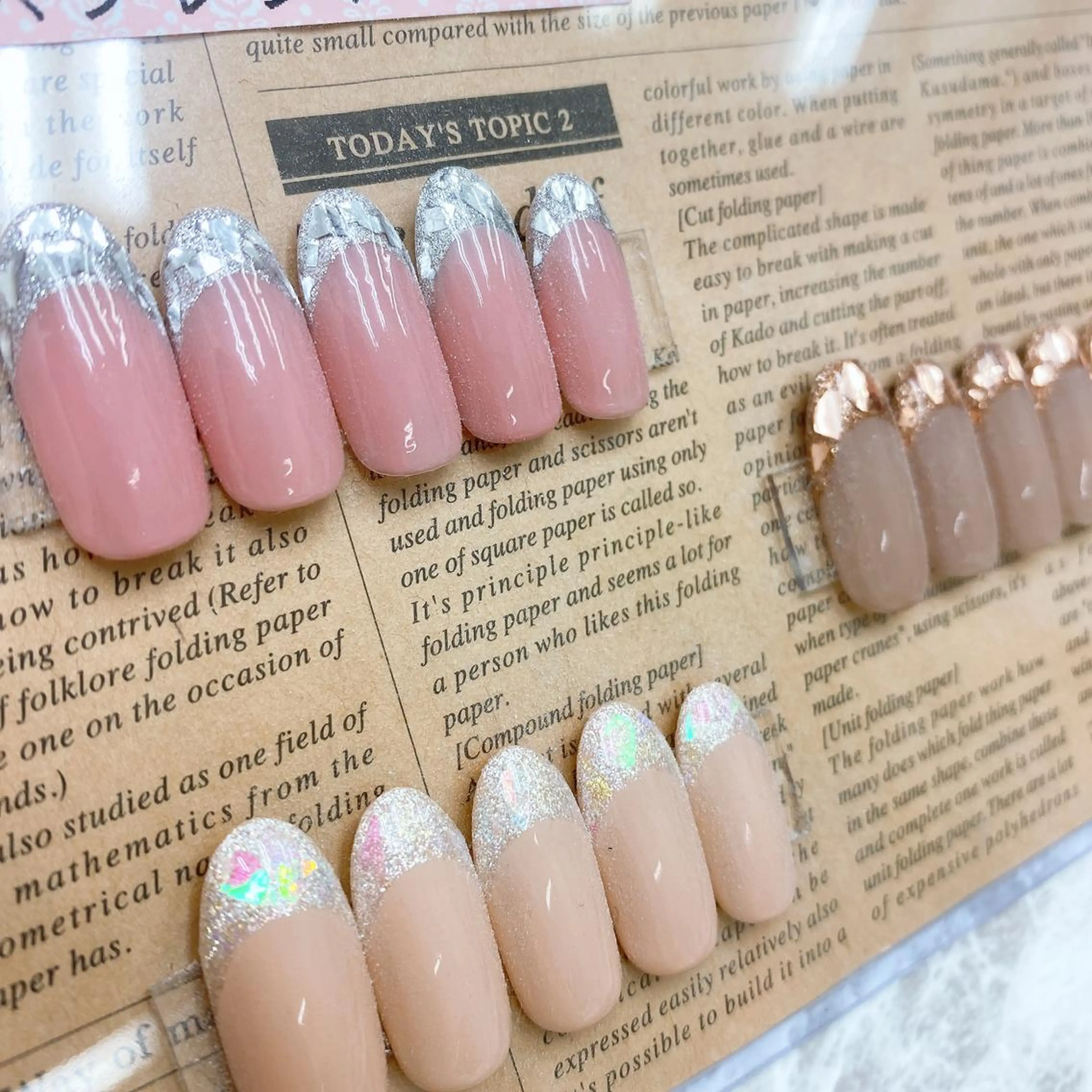 ネイル フレンチネイル ガラスフレンチ carinonail ayanoのネイルデザイン