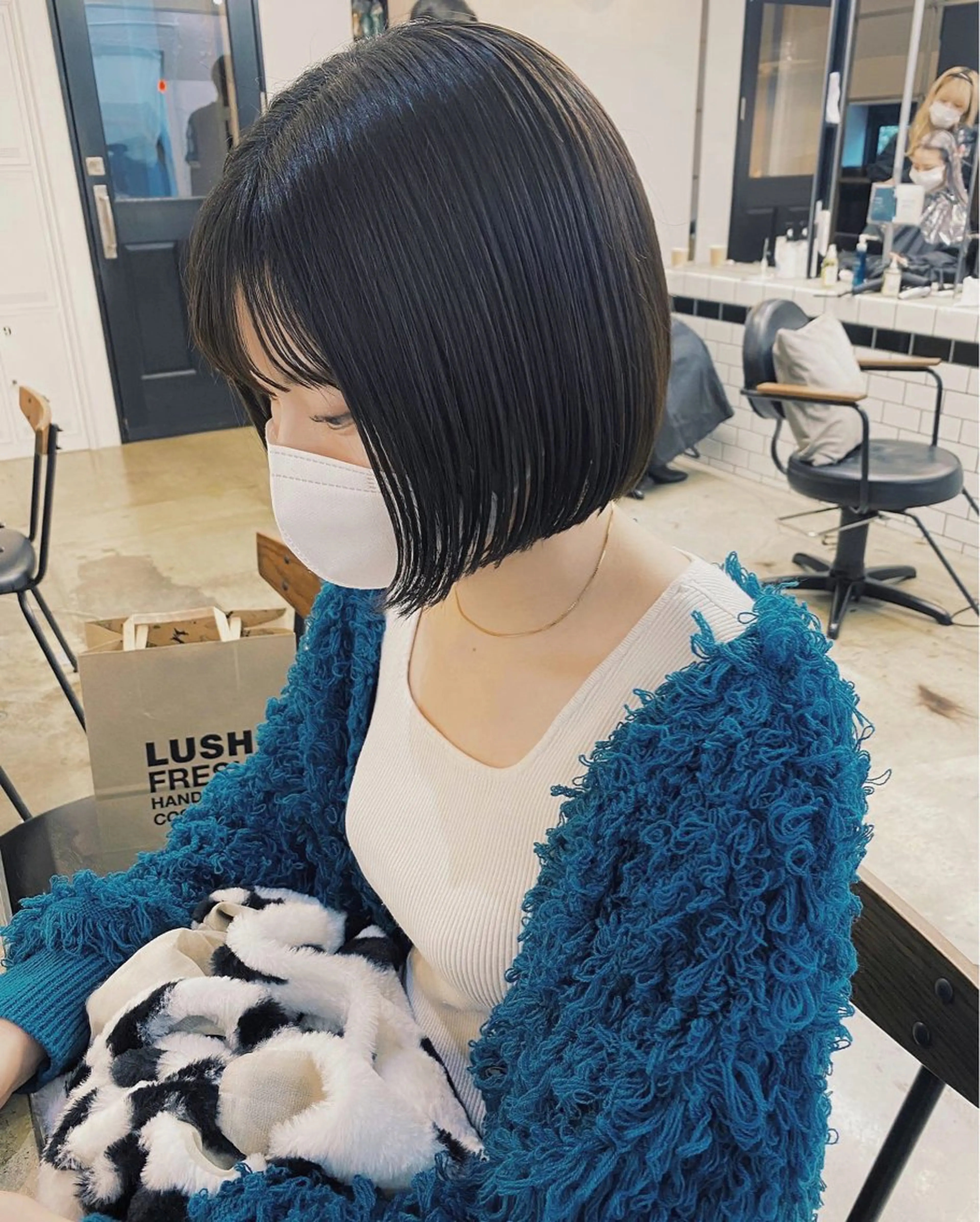 ショート カラー カット ヘアカラー トリートメント IVORY.所属・🟩白髪ぼかし/ボブ /ショートヘア/大司のヘアスタイル