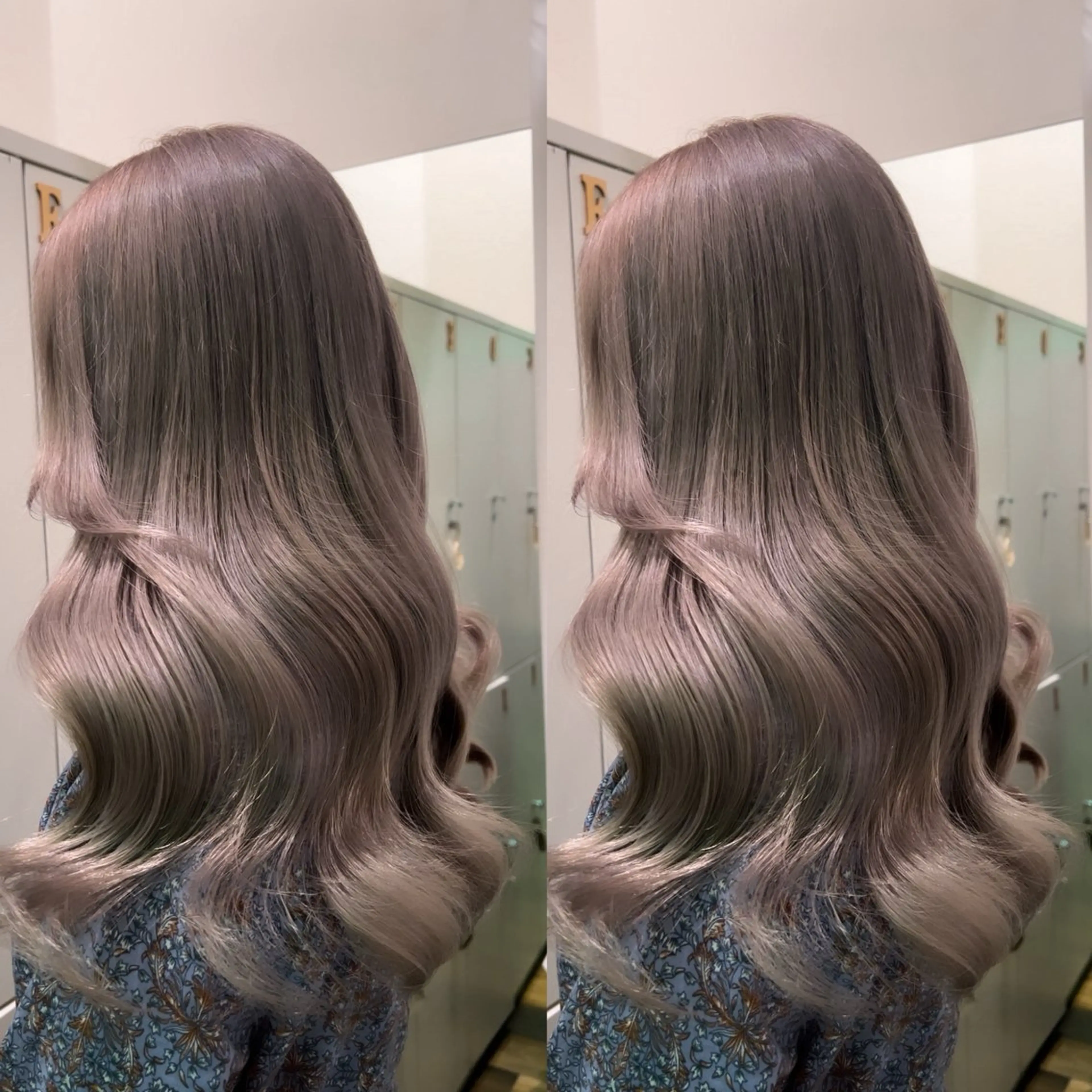 ロング ハイトーンカラー/エ クステ/デザインのヘアスタイル