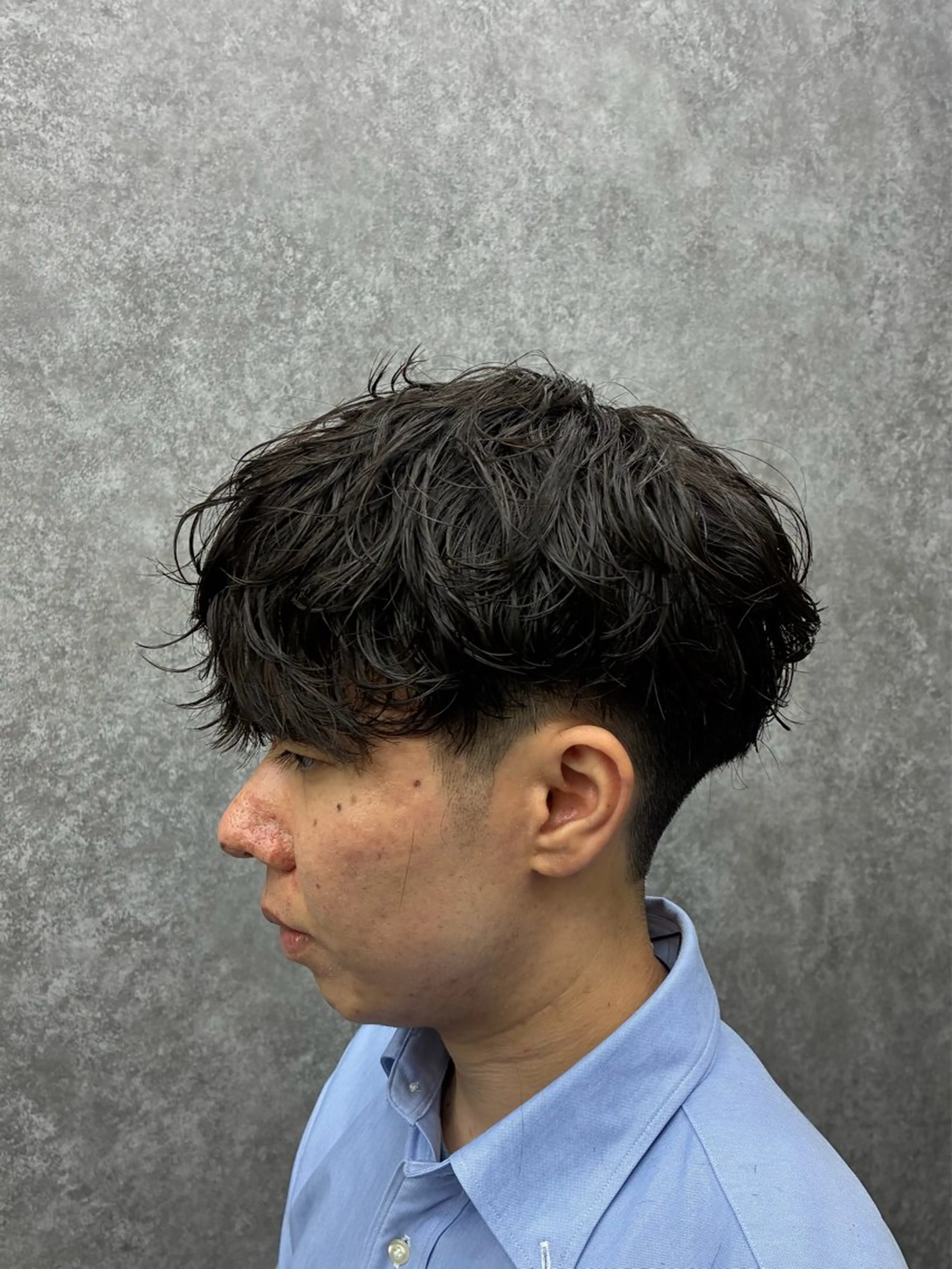 パーマ メンズ カット パーマ 深野 ちさとのヘアスタイル