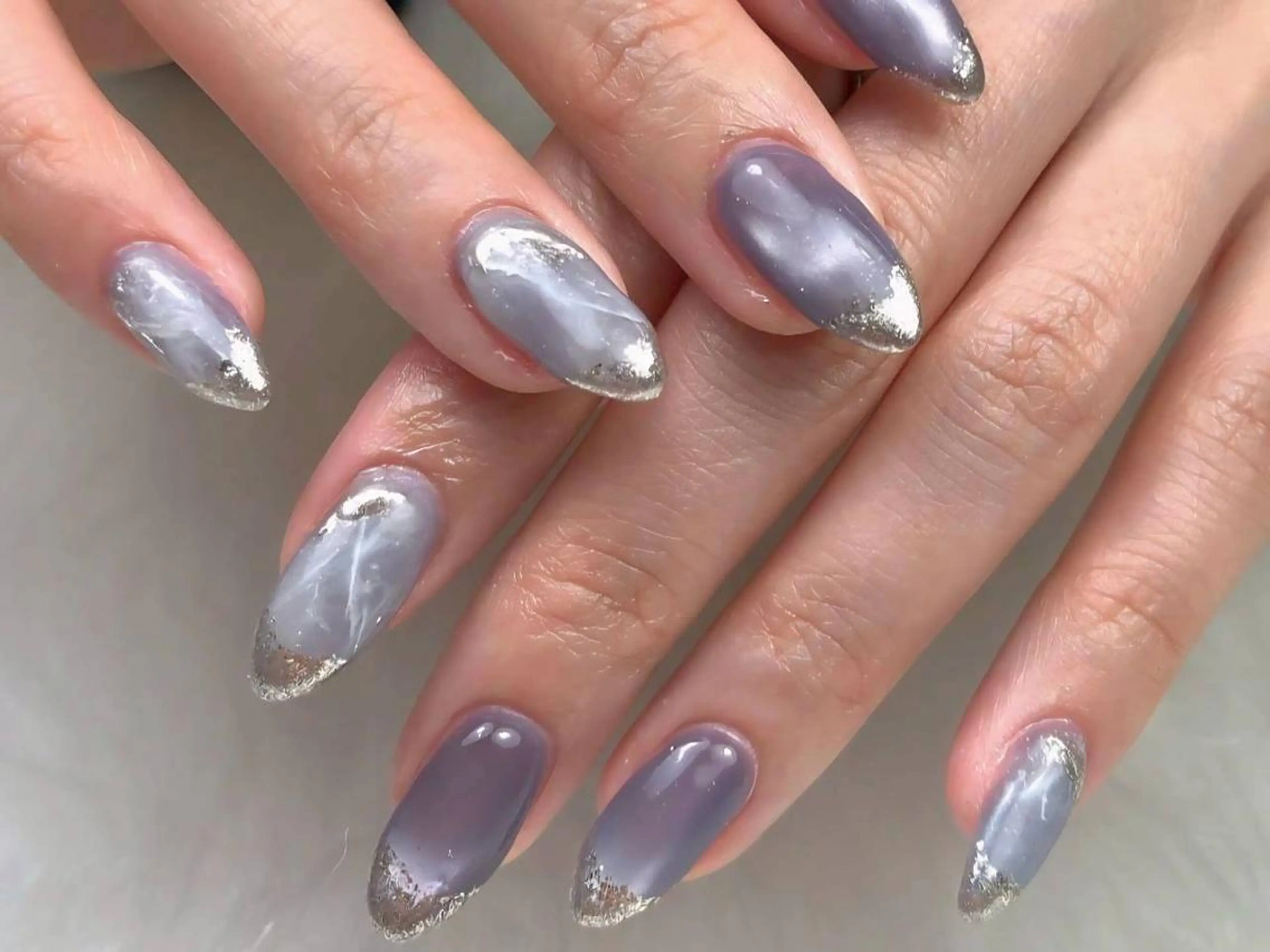 ネイル ジェルネイル 韓国ネイル マグネットネイル 持ち込み オフィスネイル ハンドネイル Nails by AN.*✧のネイルデザイン
